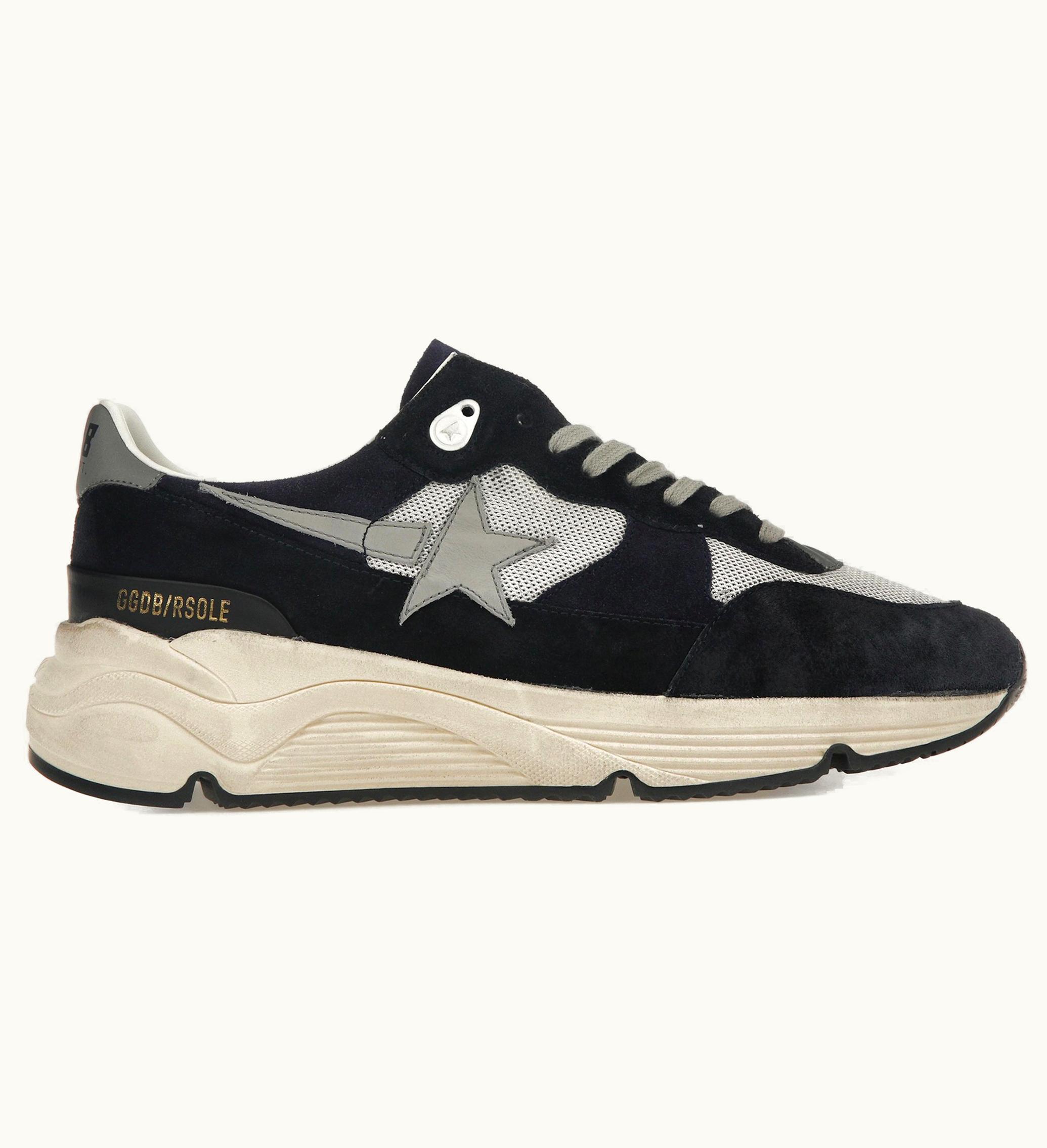 Golden Goose Running Sole Black Navy Grey