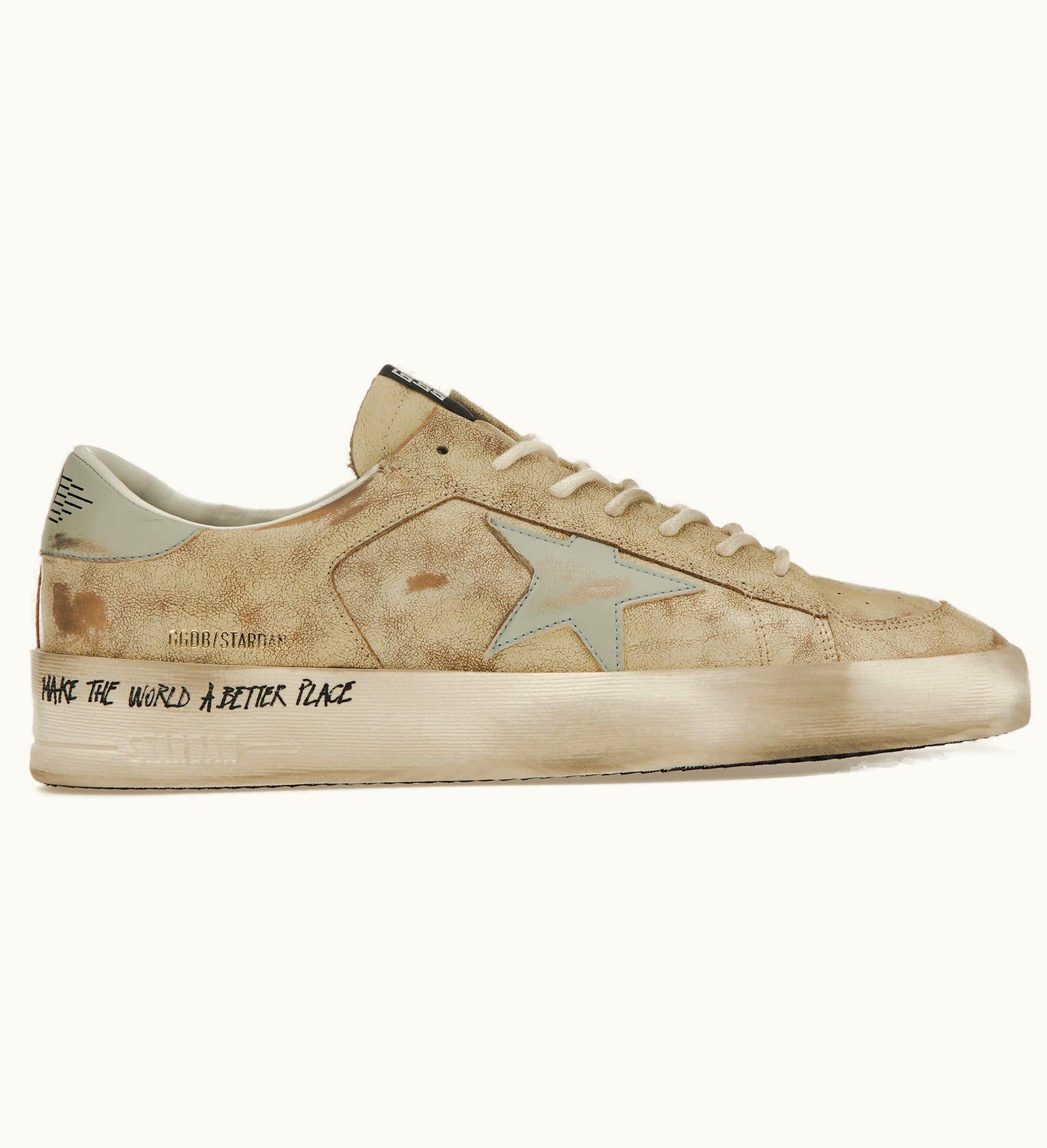 Golden Goose Stardan White Vintage Light Blue