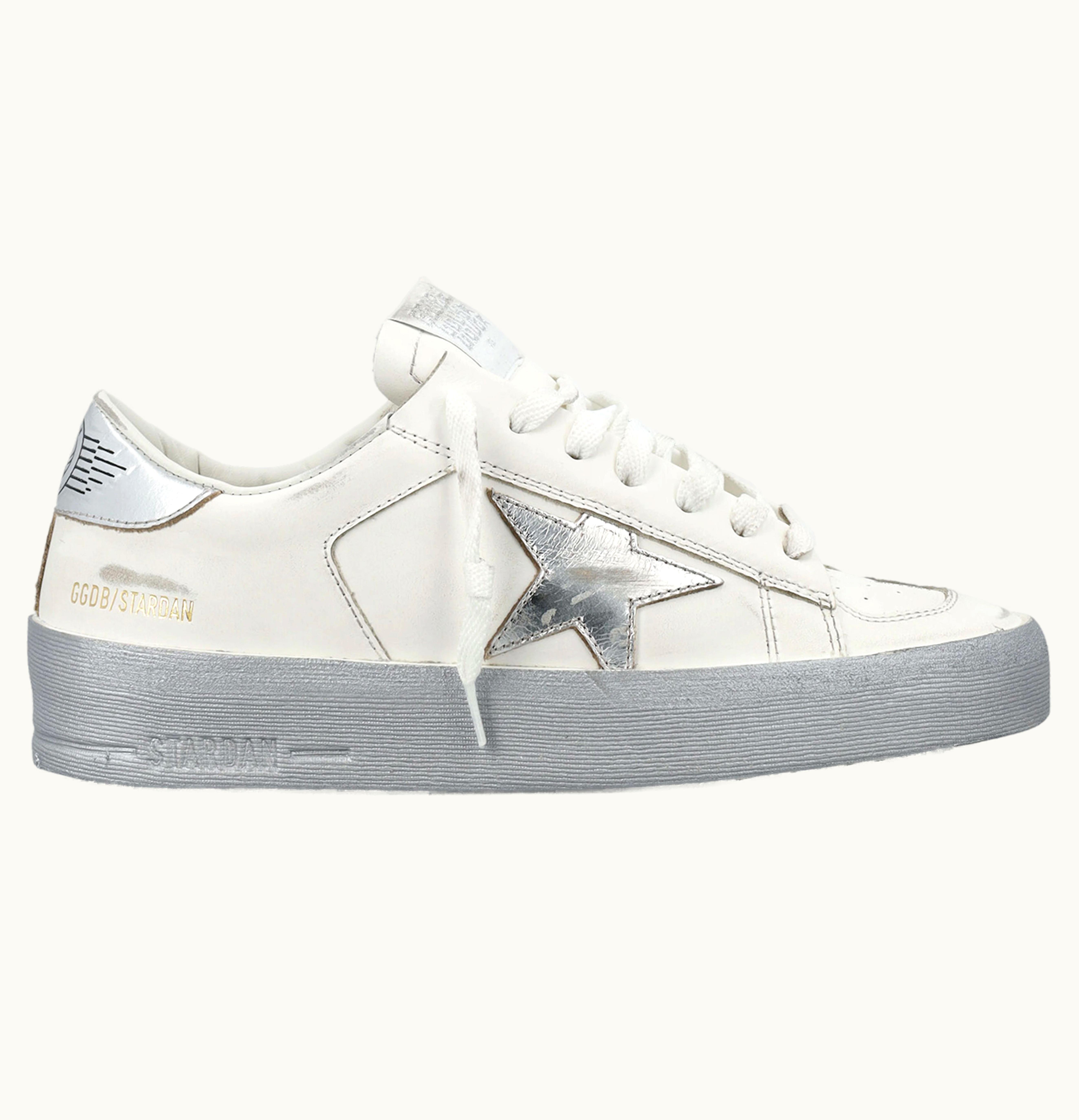 Golden Goose Stardan White Silver Tone W