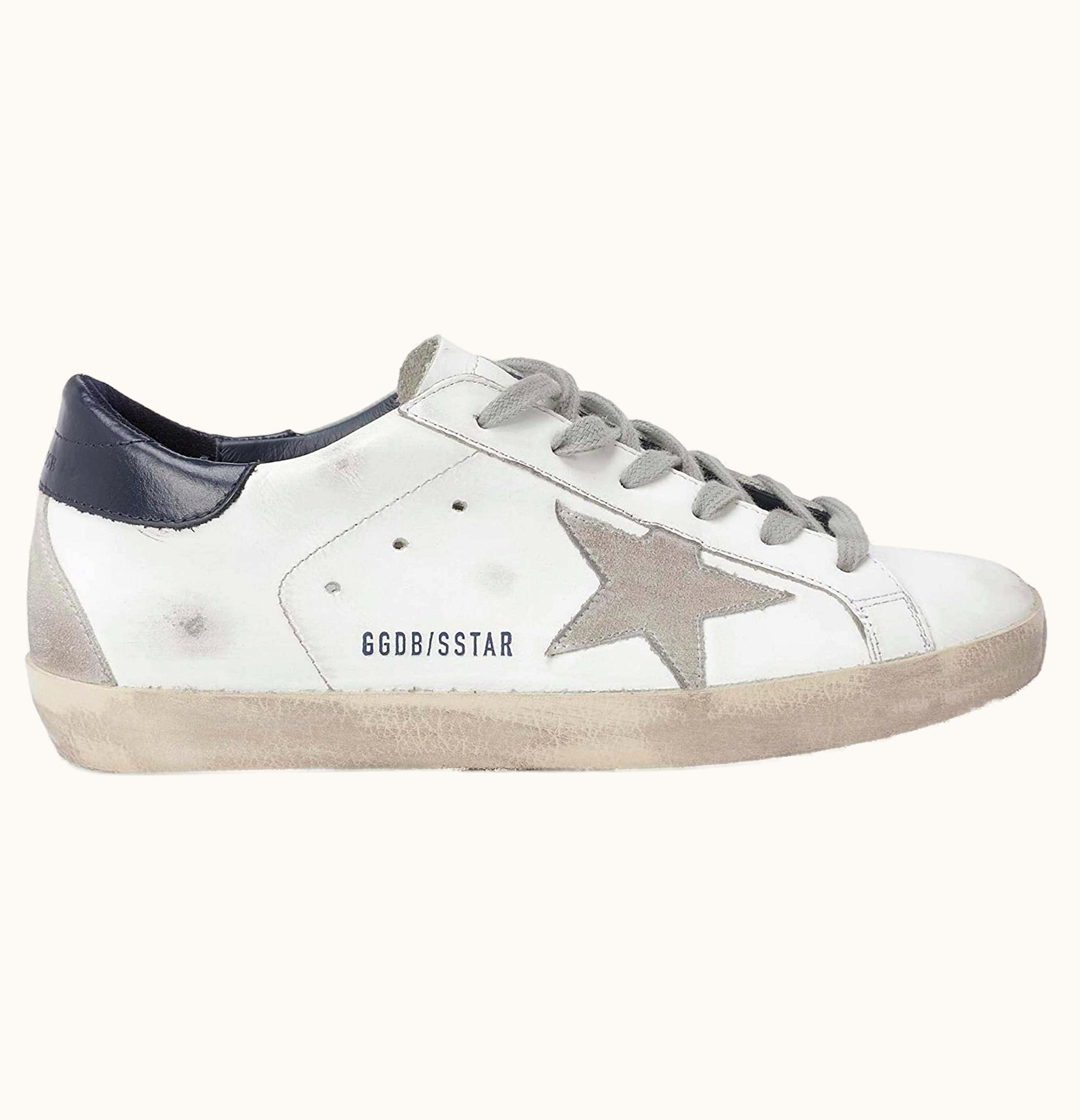 Golden Goose Golden Goose Super Star White Navy W