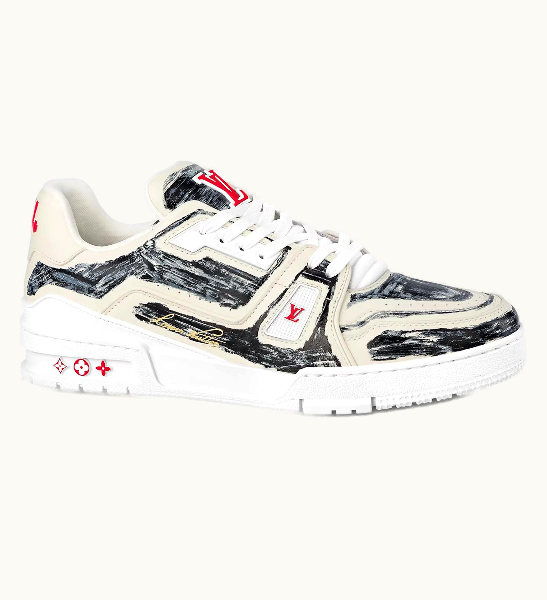 Louis Vuitton Louis Vuitton Trainer Colored In White Black