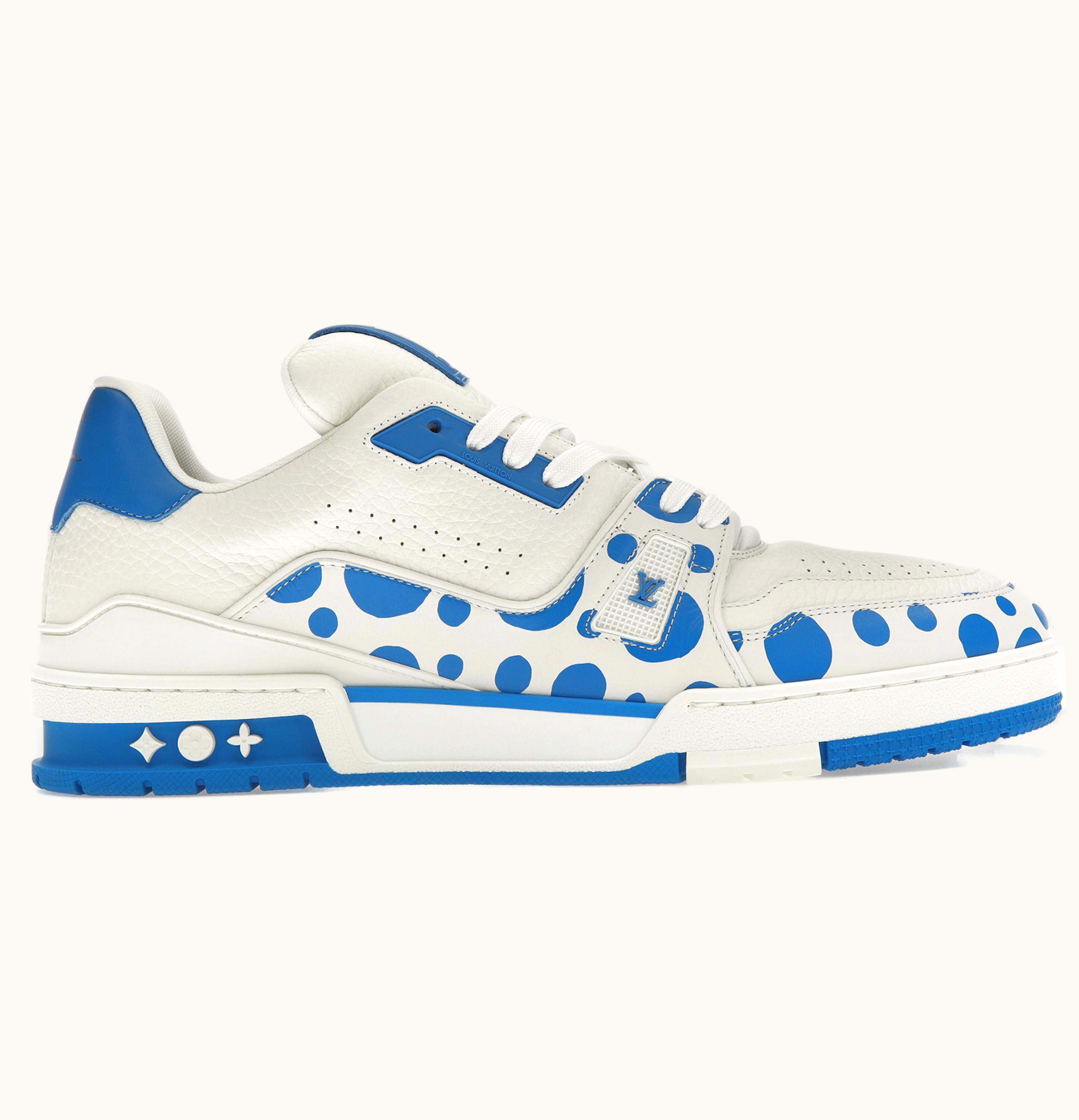 Louis Vuitton X Yayoi Kusama Trainer White Blue