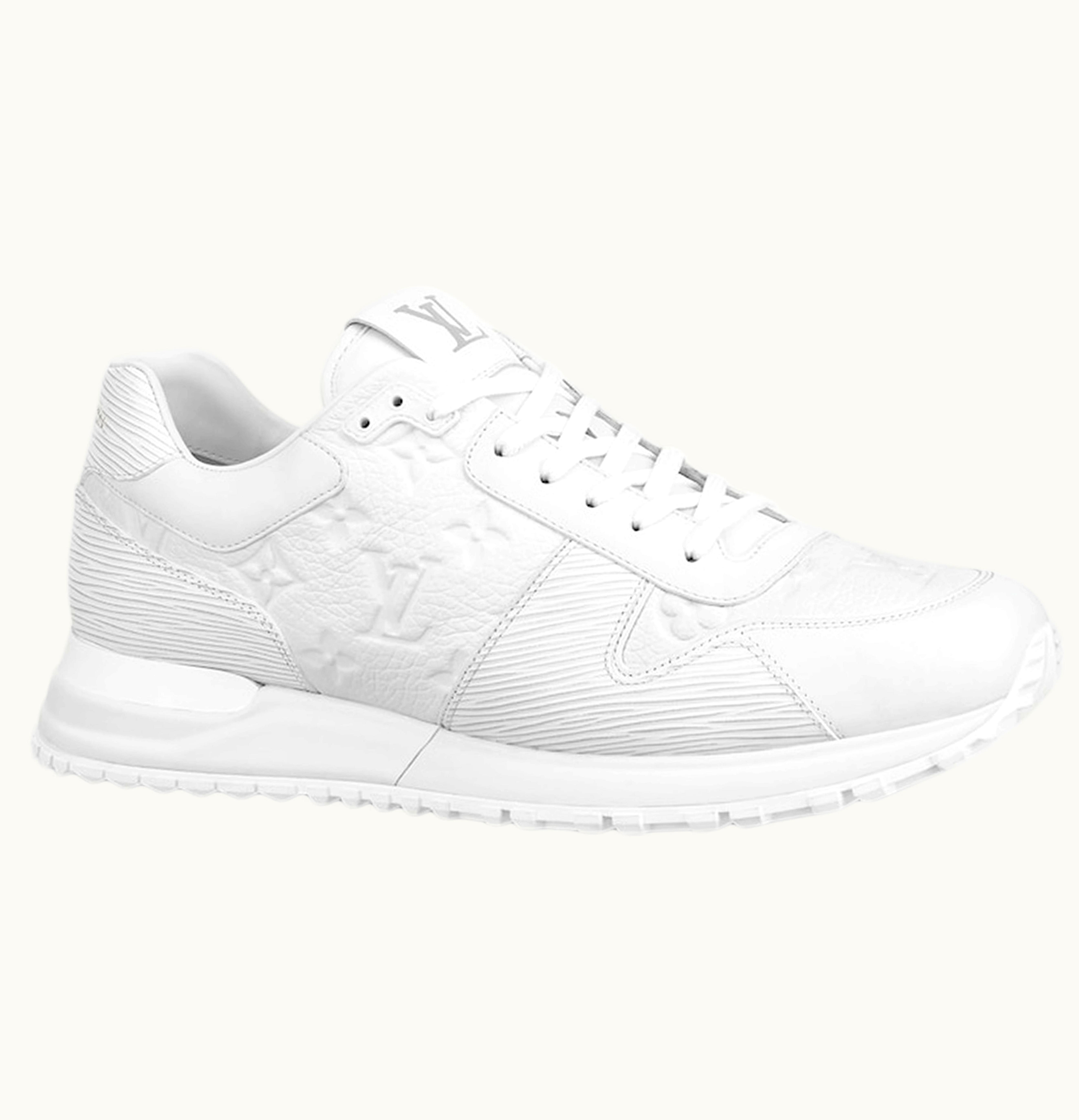 Louis Vuitton Louis Vuitton Run Away Sneaker Monogram Embossed Leather White