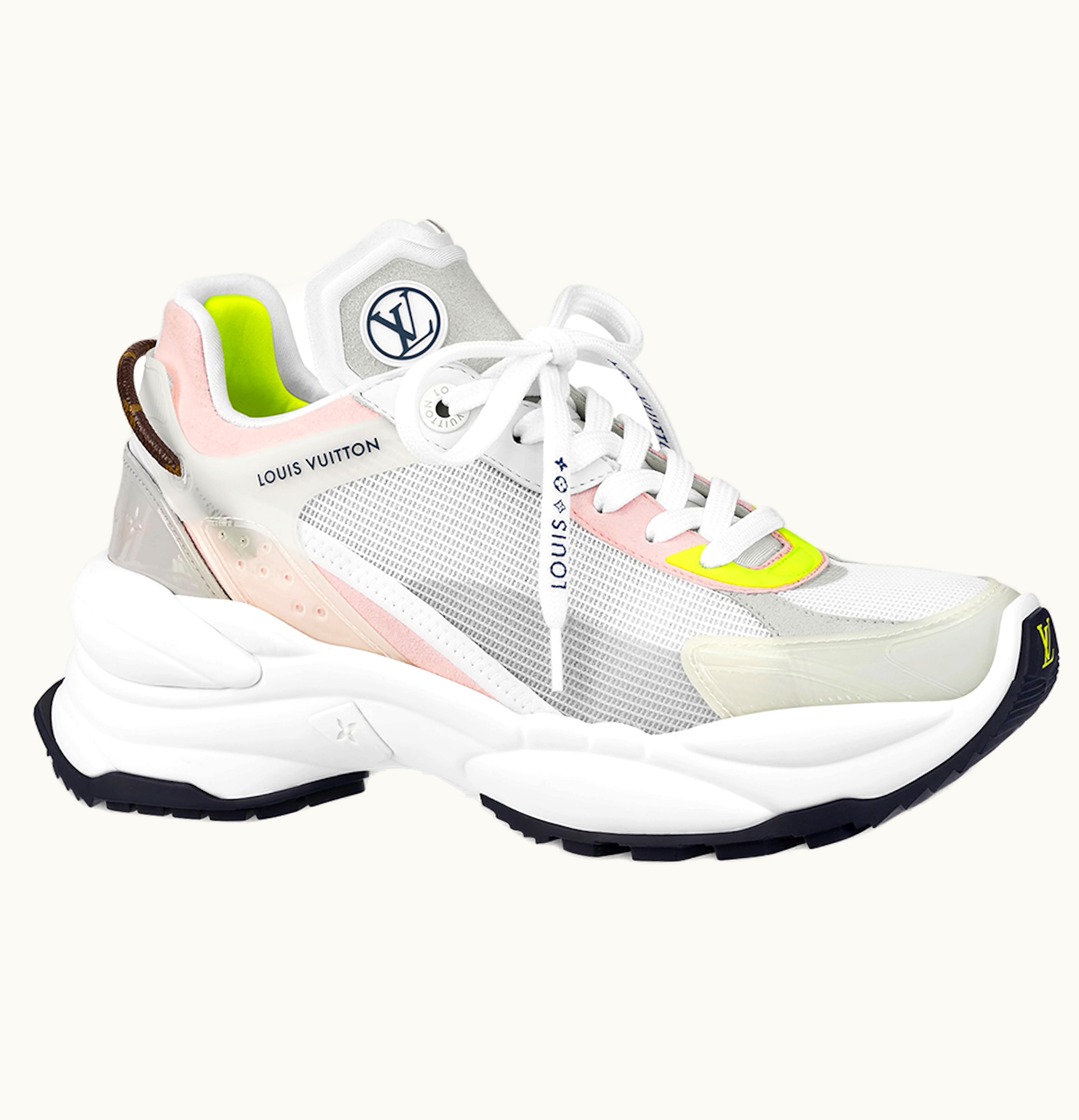 Louis Vuitton Louis Vuitton Run 55 Grey Light Pink White W