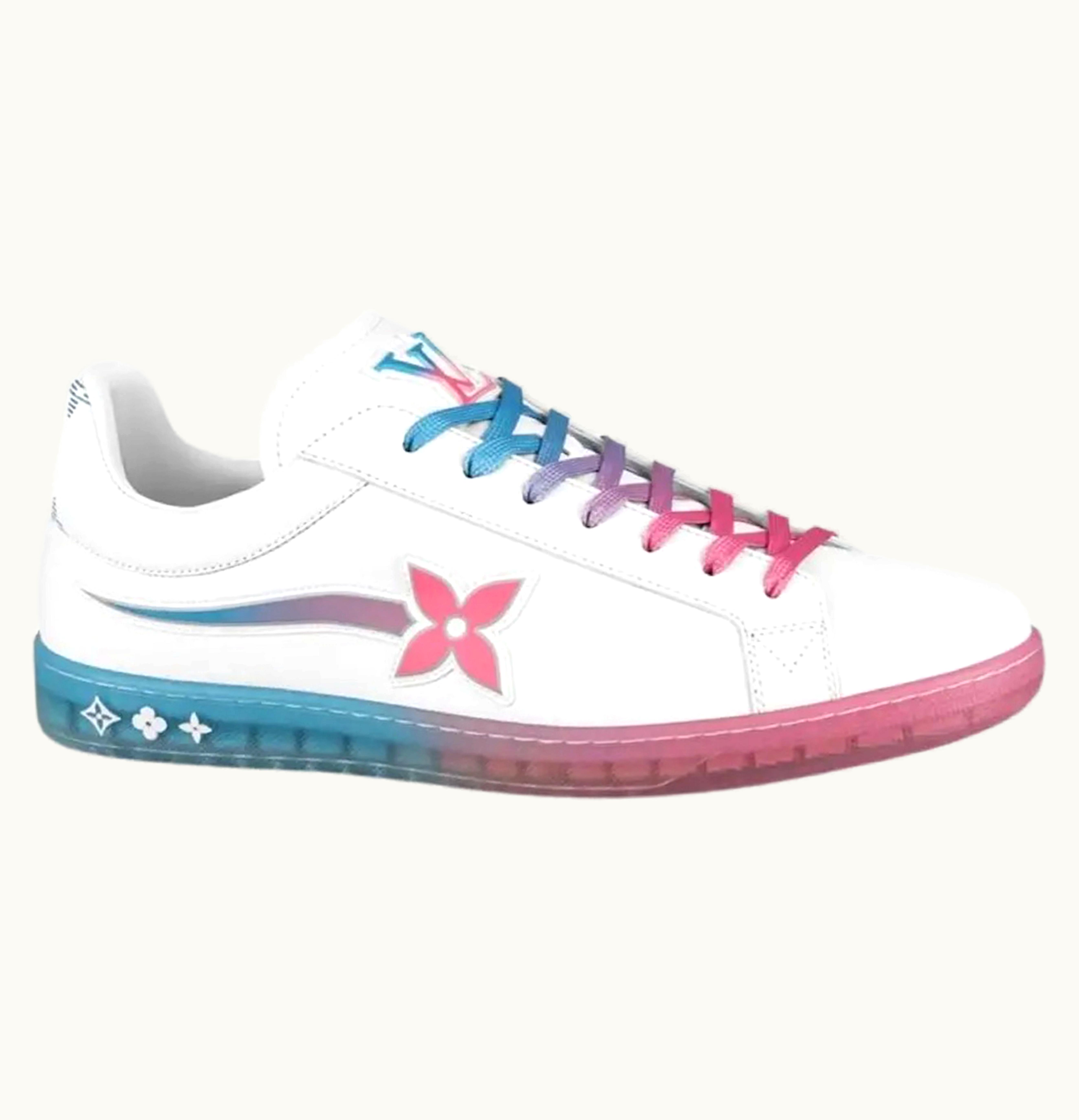 Louis Vuitton Luxembourg Samothrace Sneaker White Pink Blue