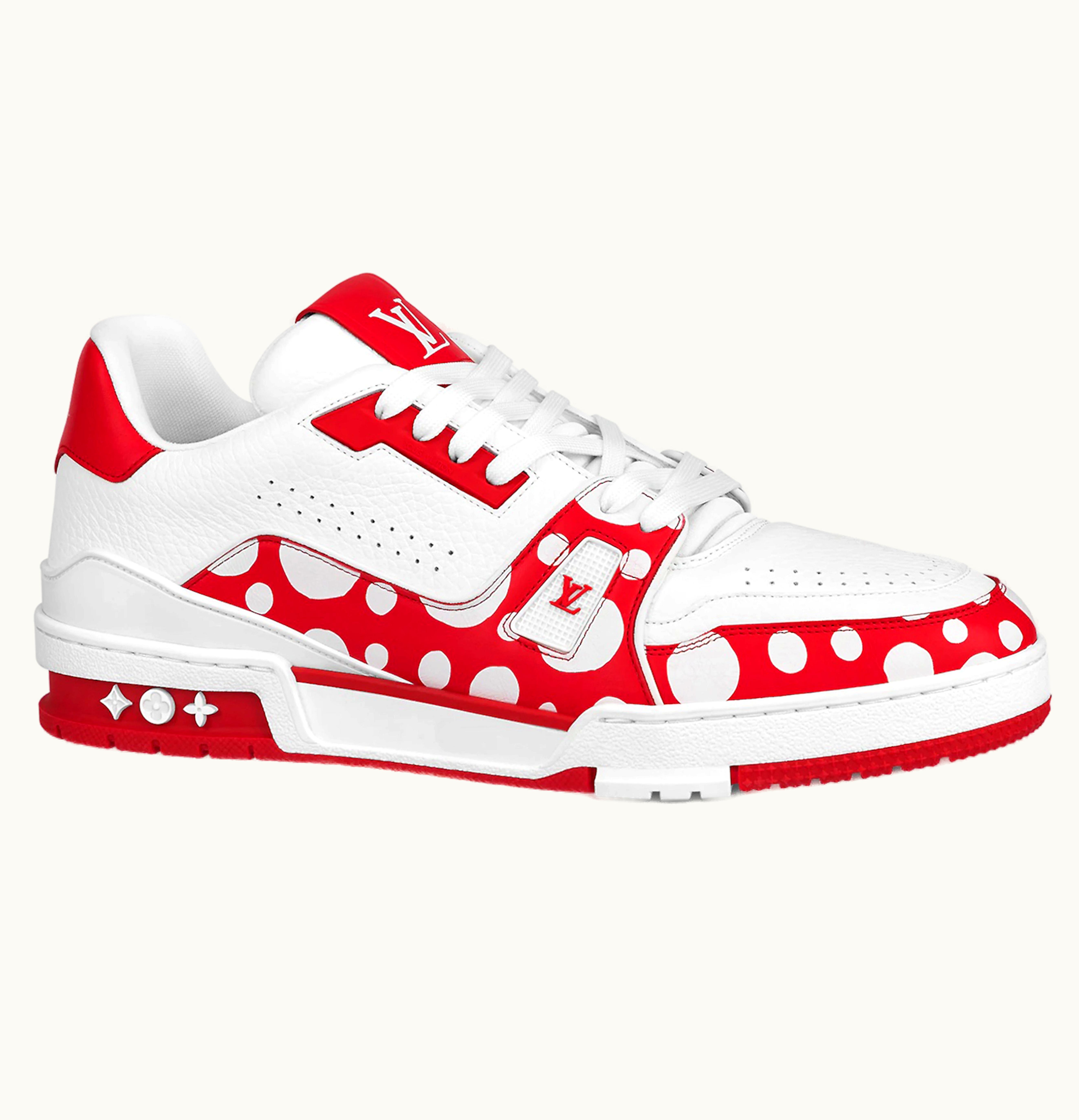 Louis Vuitton Louis Vuitton X Yayoi Kusama Trainer White Red