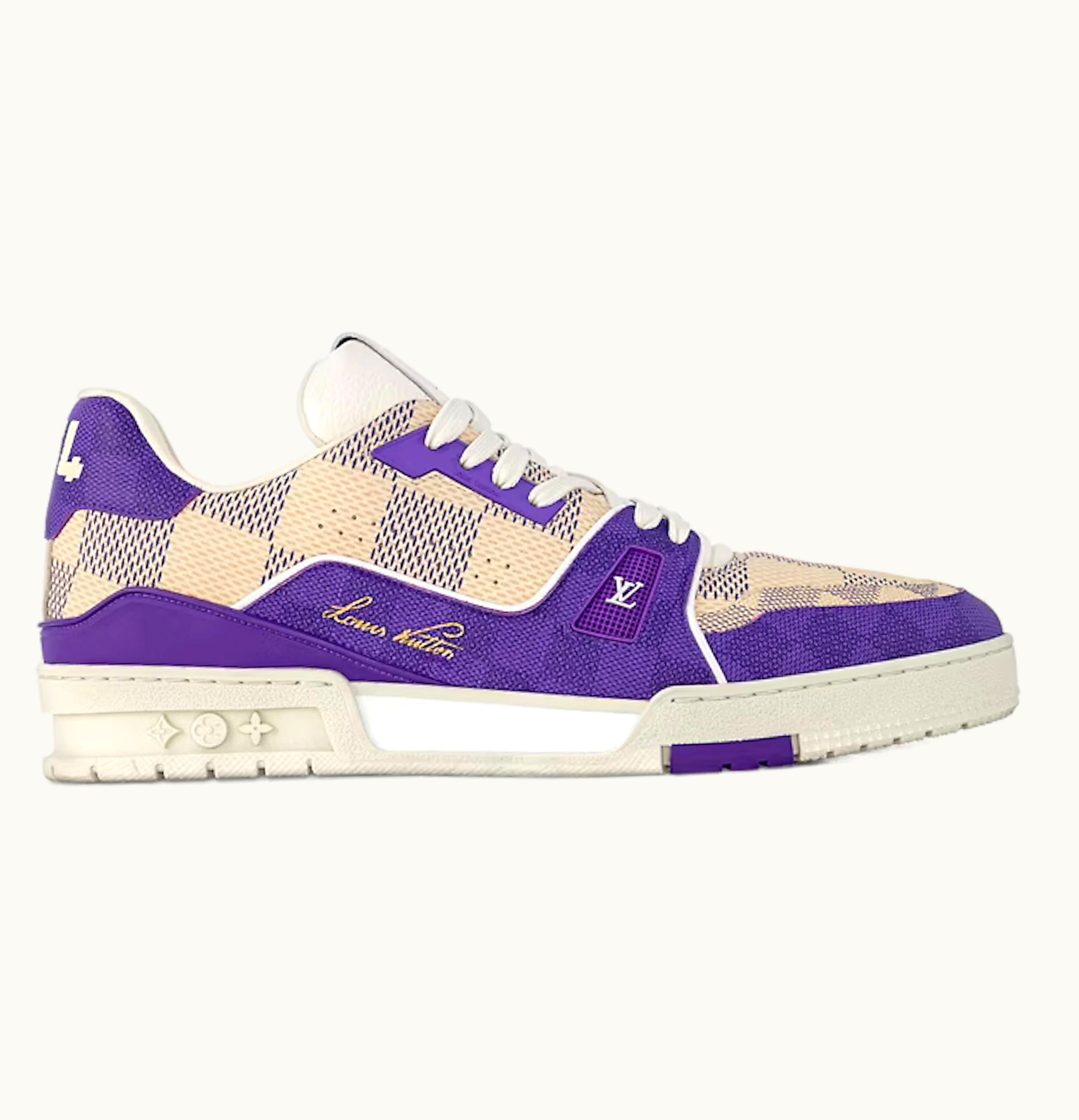 Louis Vuitton Damier LV Trainer Purple