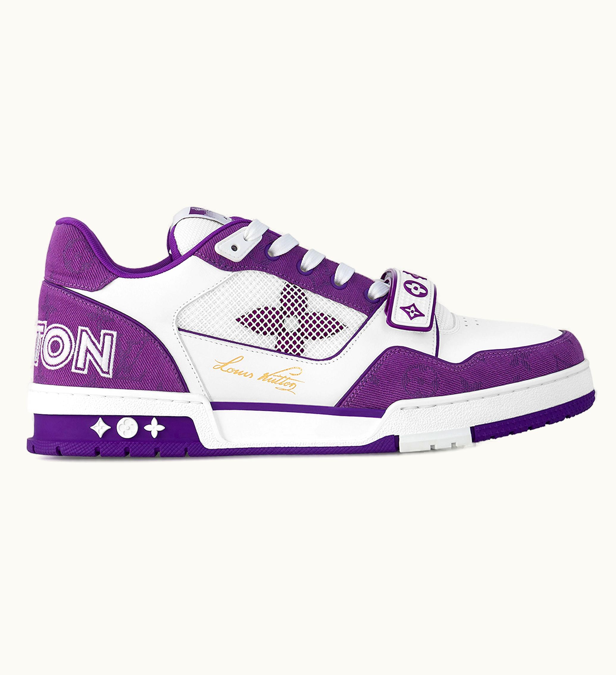 Louis Vuitton Louis Vuitton LV Trainer Monogram Strap White Purple