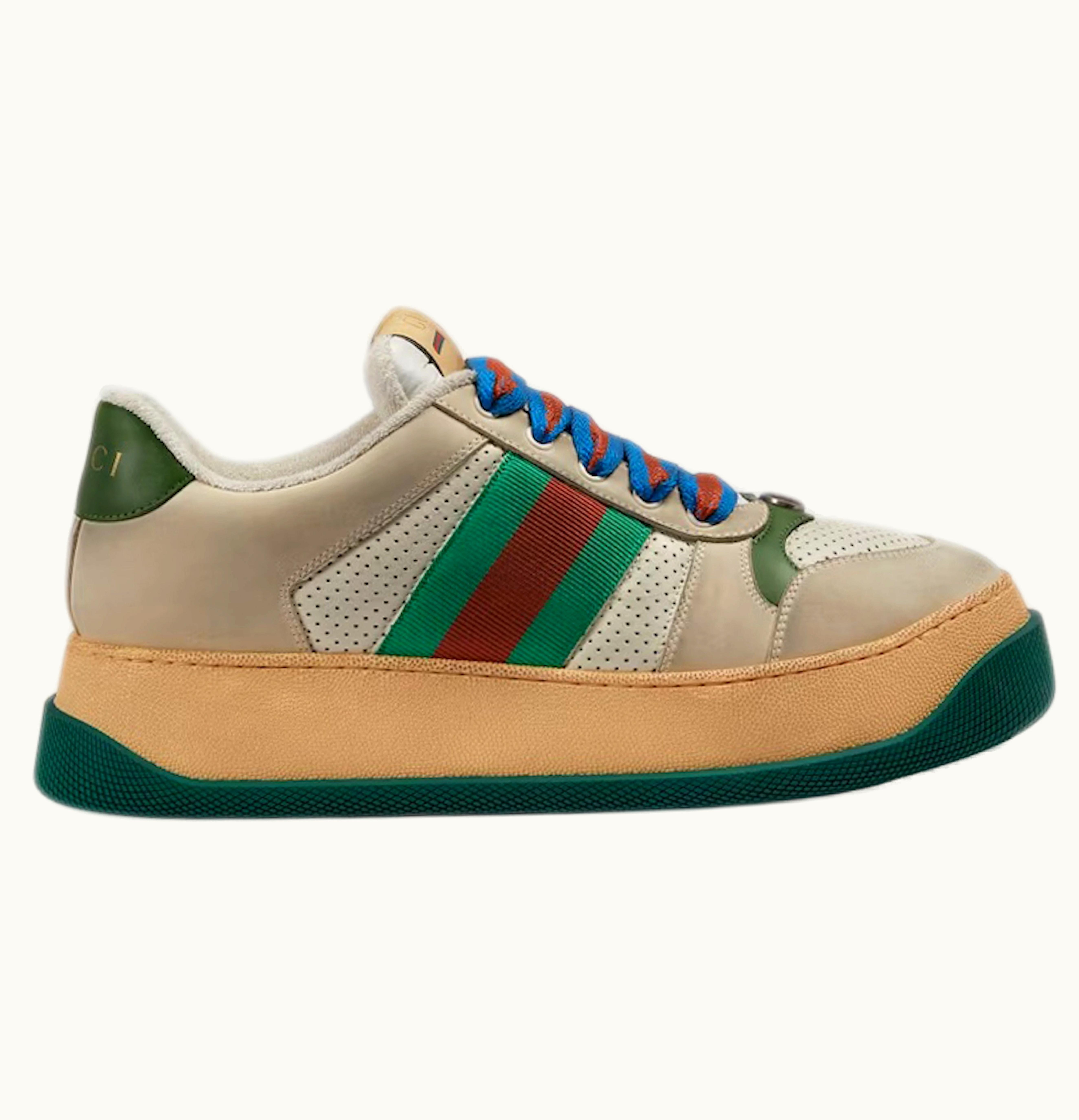 Gucci Gucci Screener Beige Green Red Web