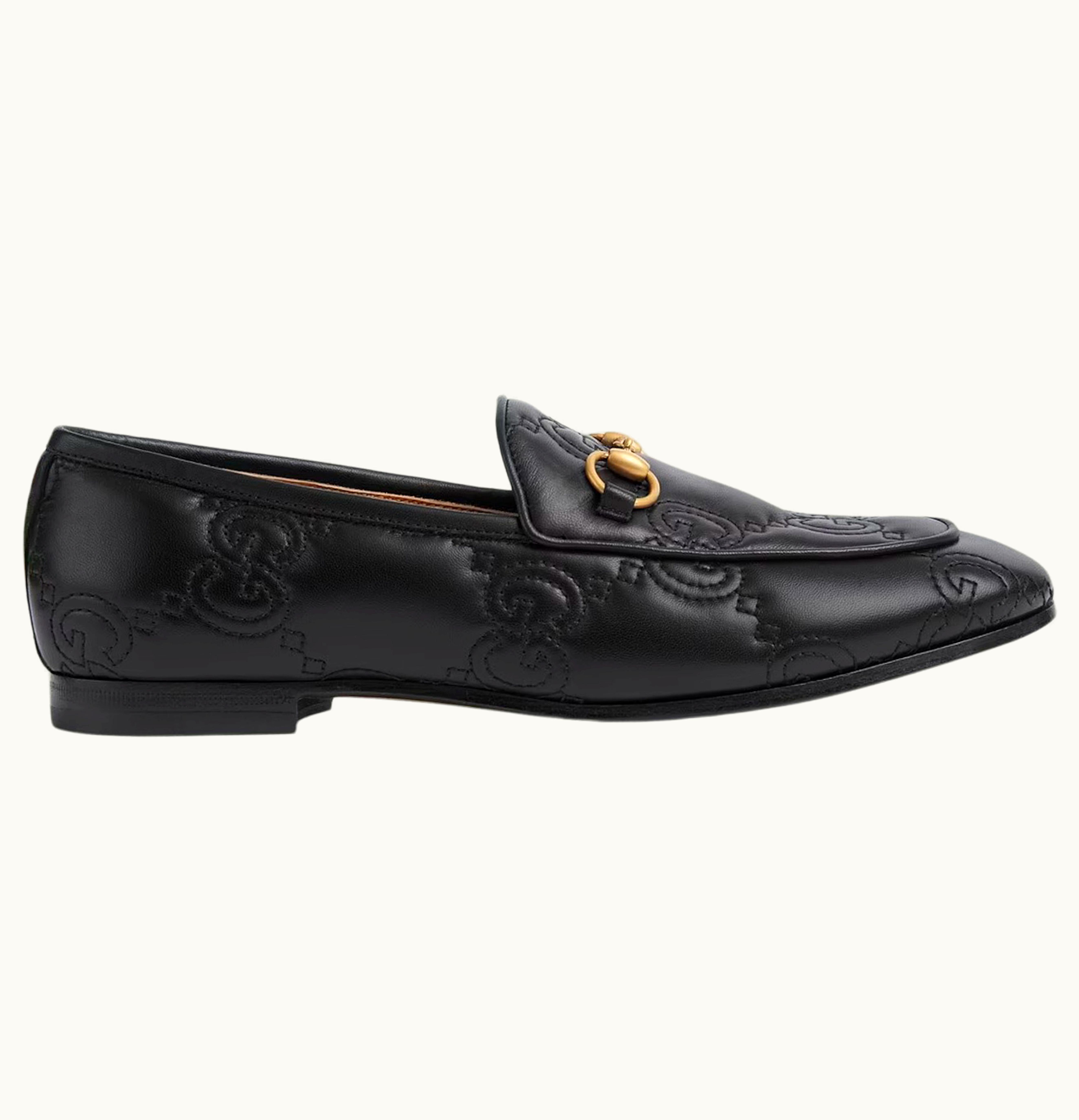 Gucci Gucci Jordaan Loafer Black GG Leather W
