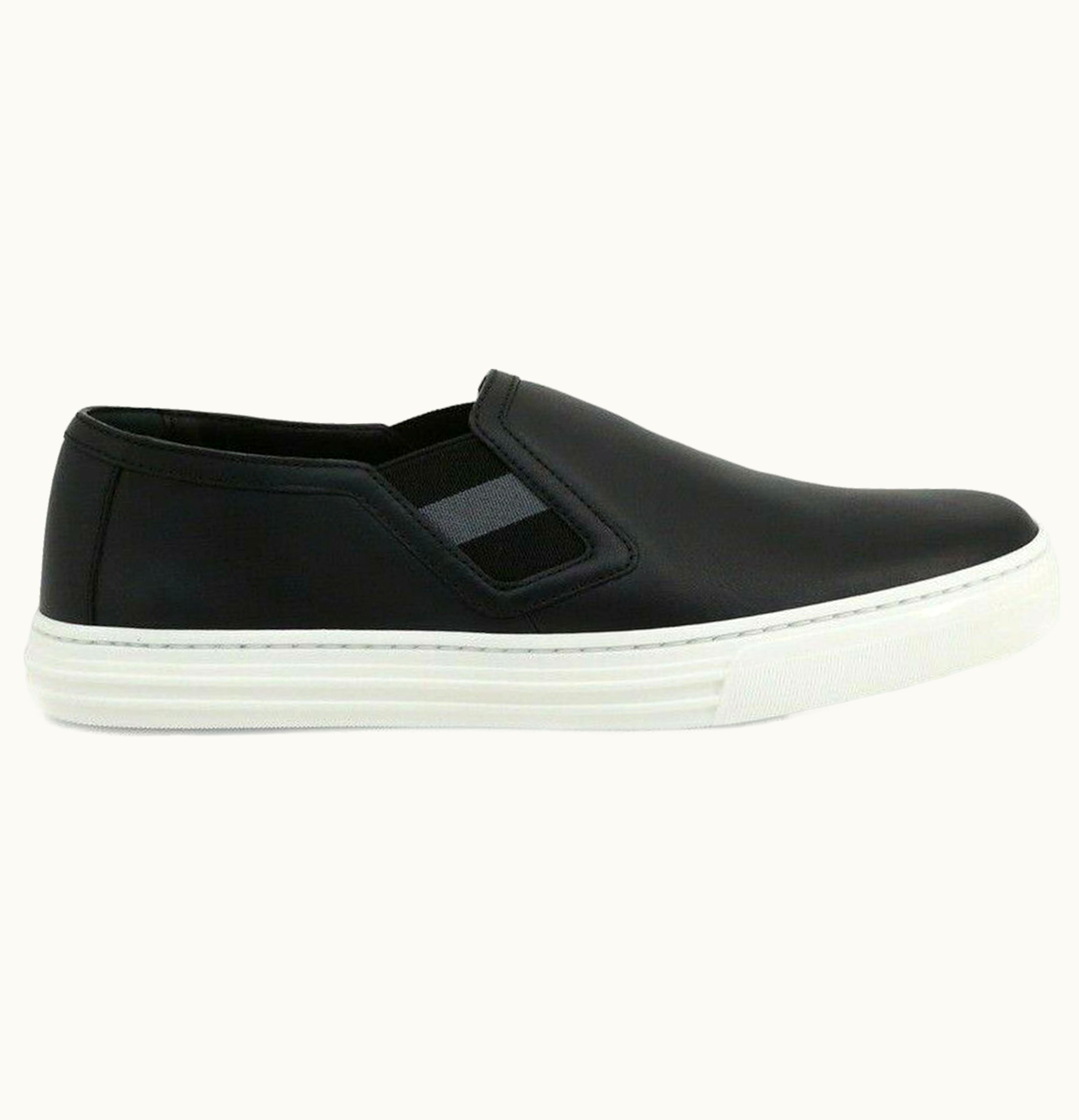 Gucci Gucci Leather Low Black White W
