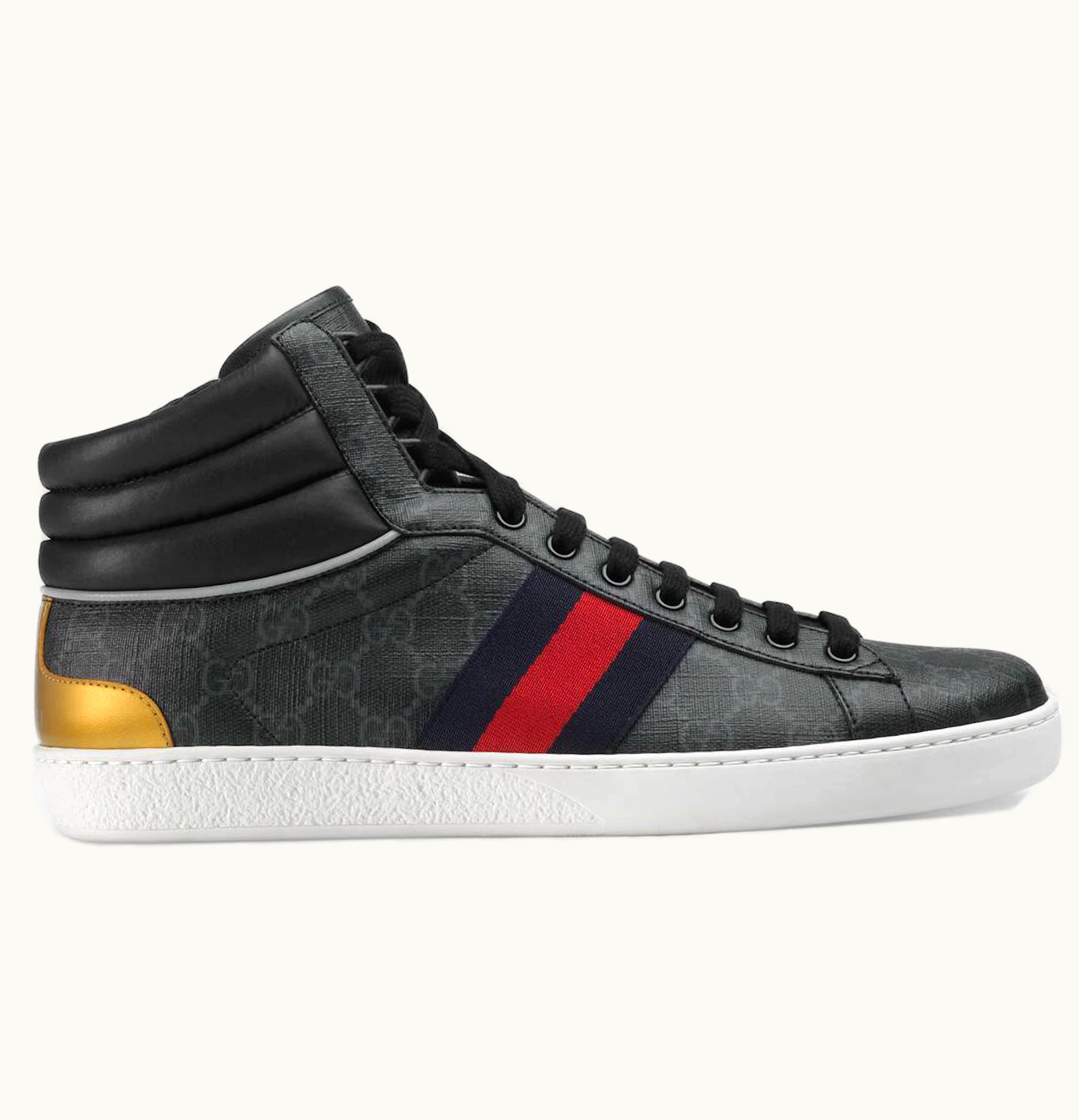 Gucci Gucci Ace GG High Top Black
