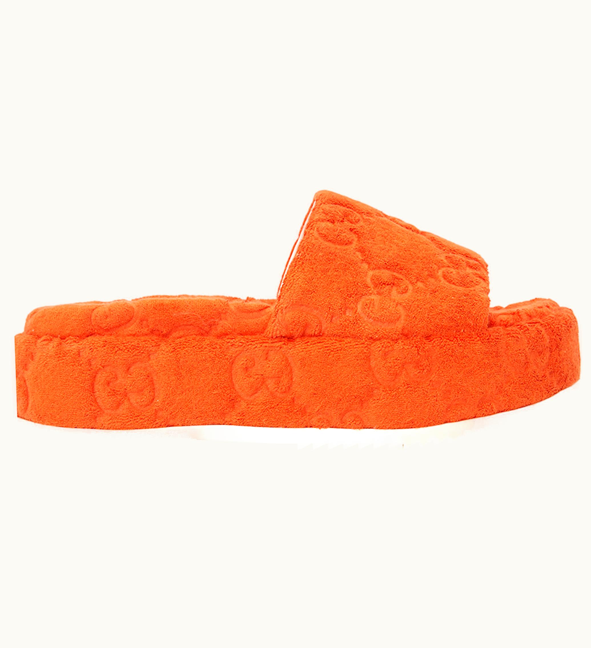 Gucci Gucci GG Platform Sandal Orange Womens