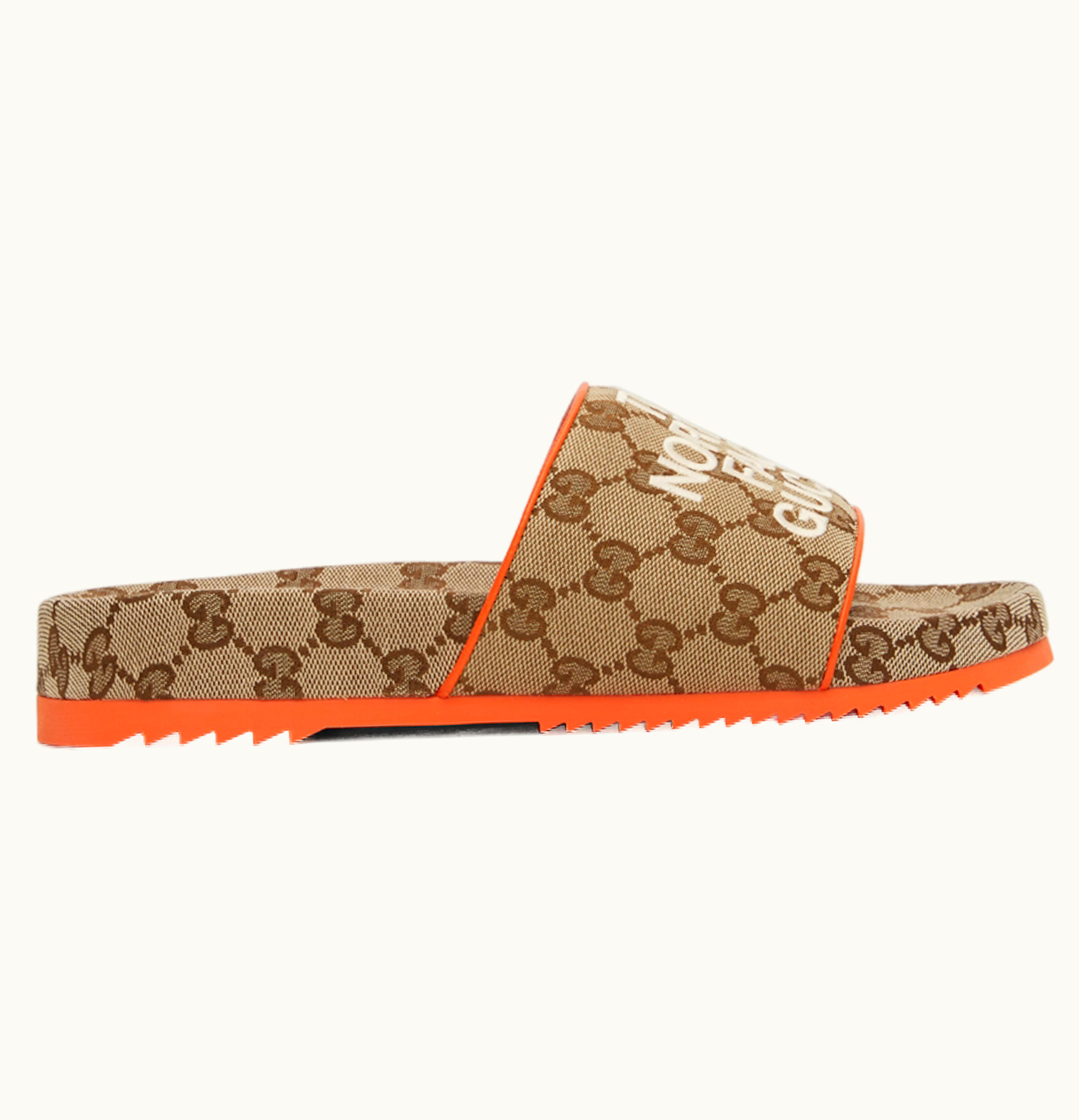 Gucci Gucci X The North Face Edition GG Sandal Beige Orange Womens