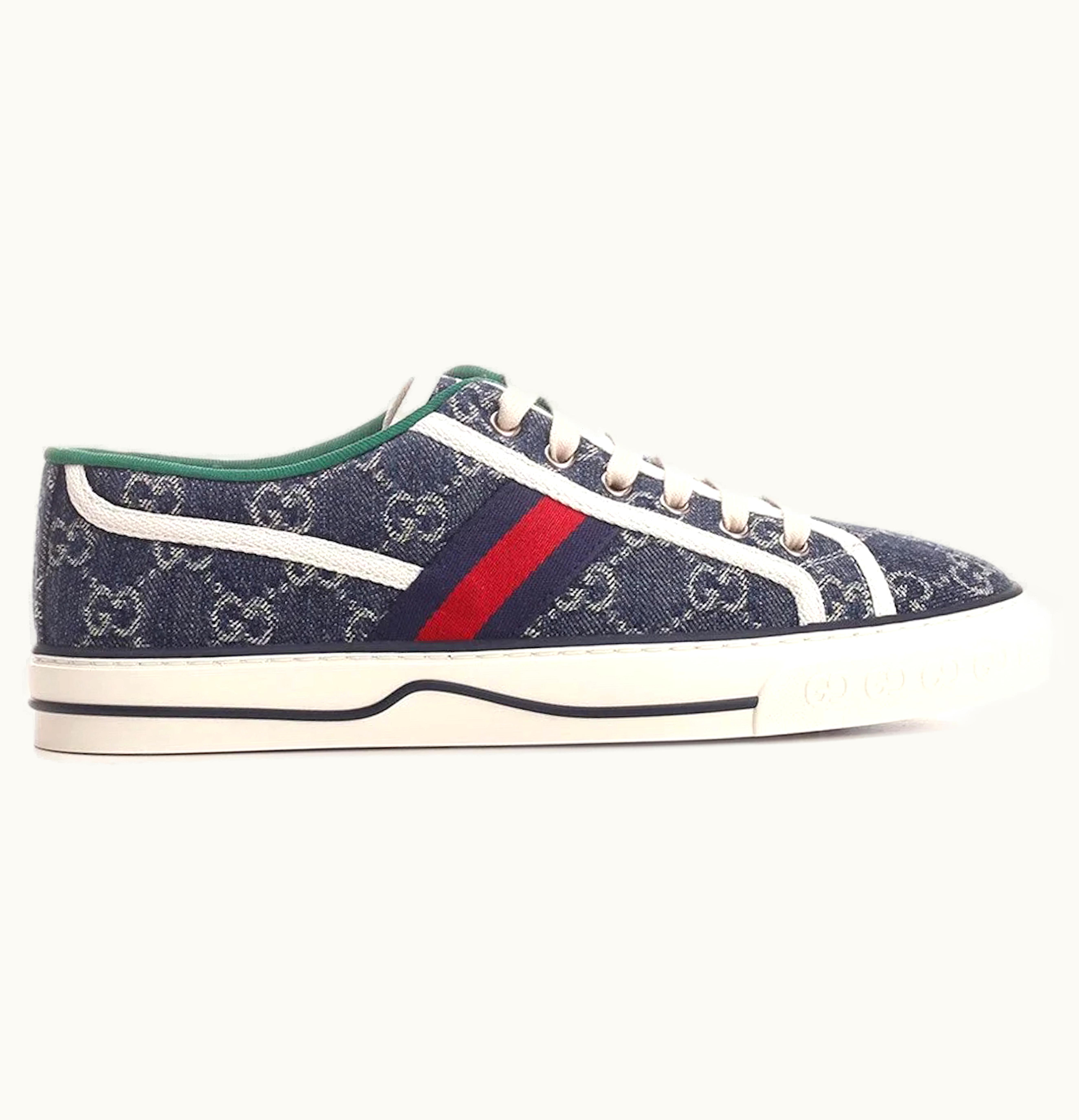 Gucci Tennis 1977 Denim GG Print
