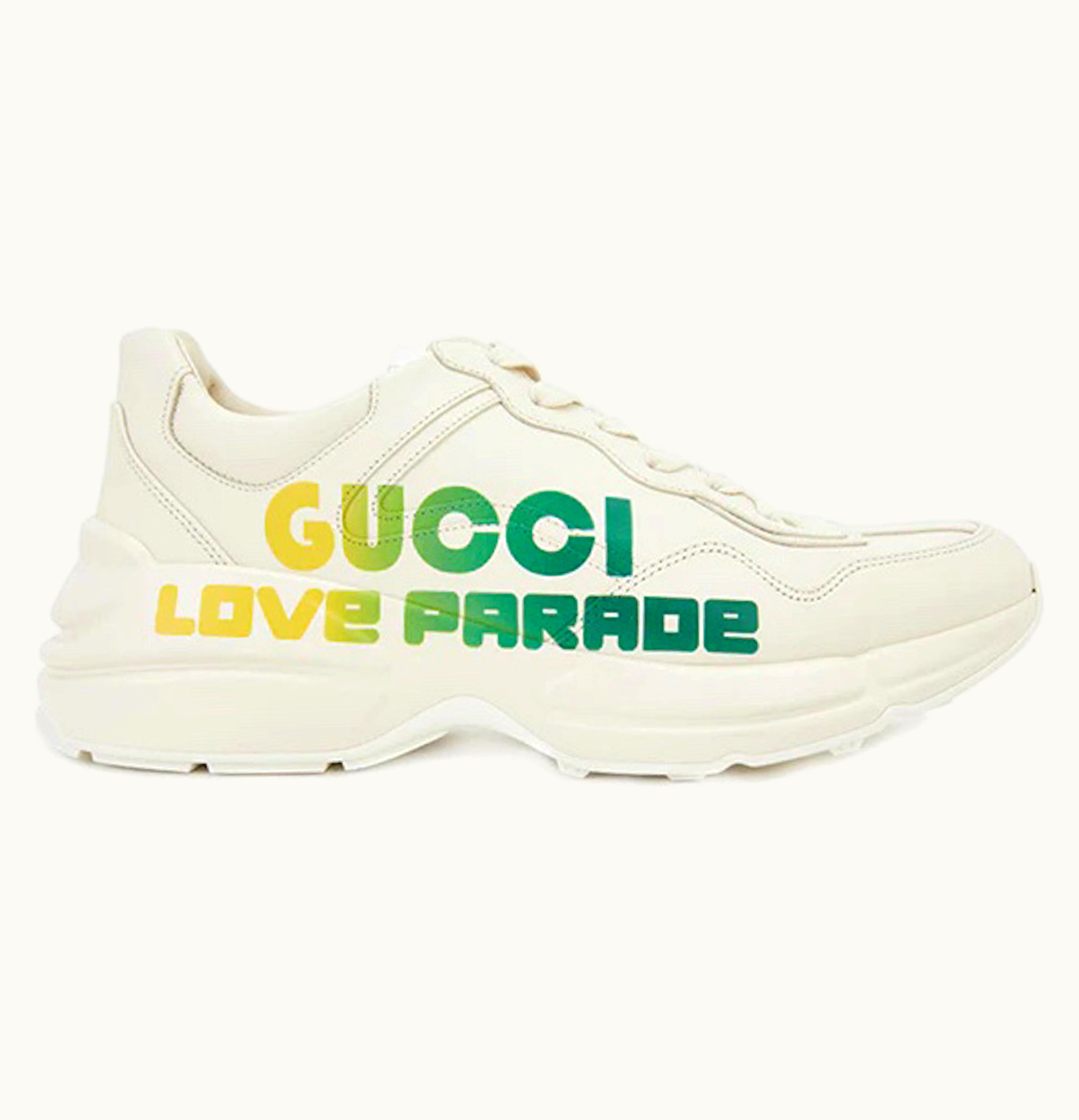 Gucci Rhyton Love Parade Beige Yellow Green