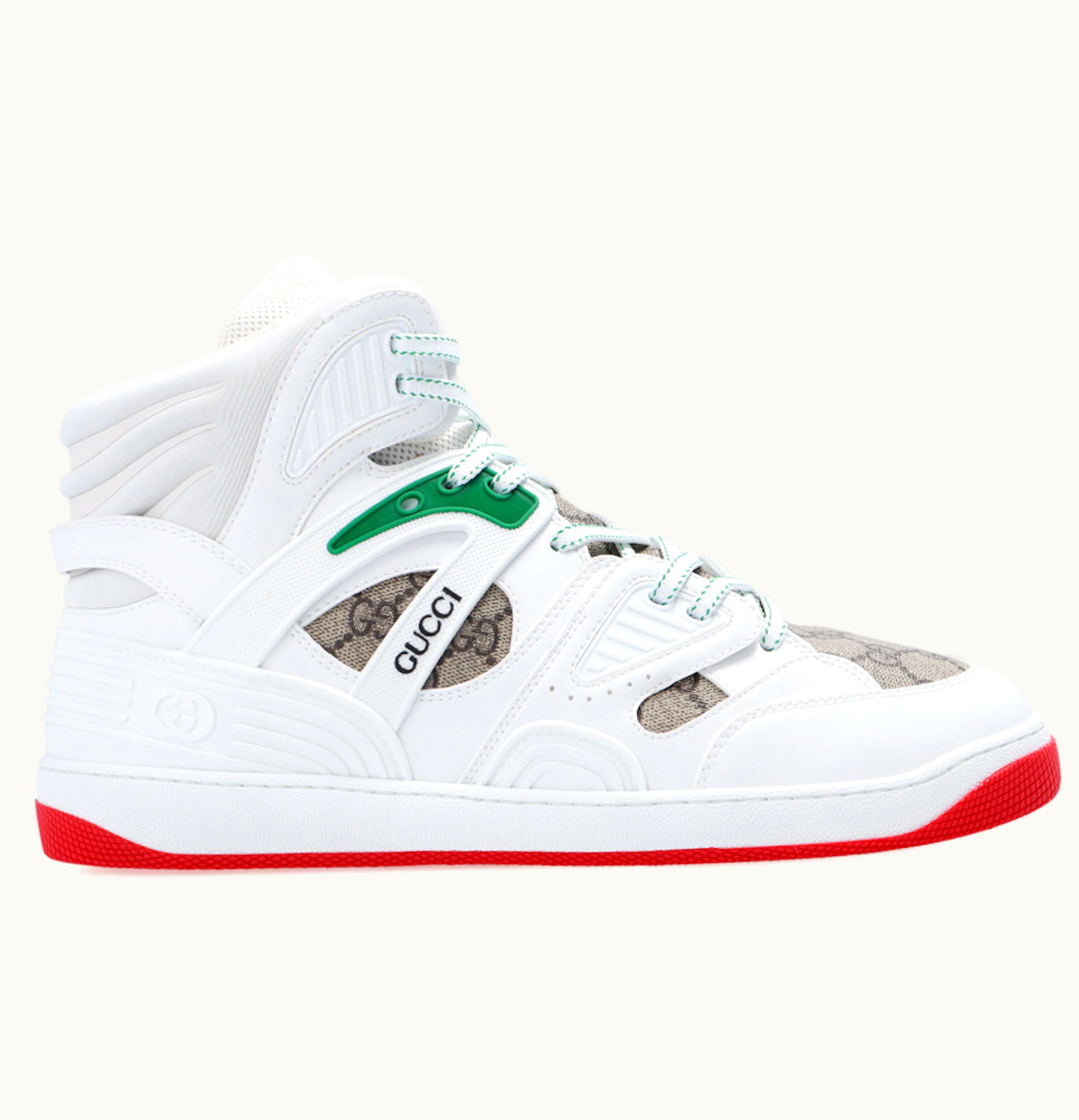 Gucci Basket White Demetra Red