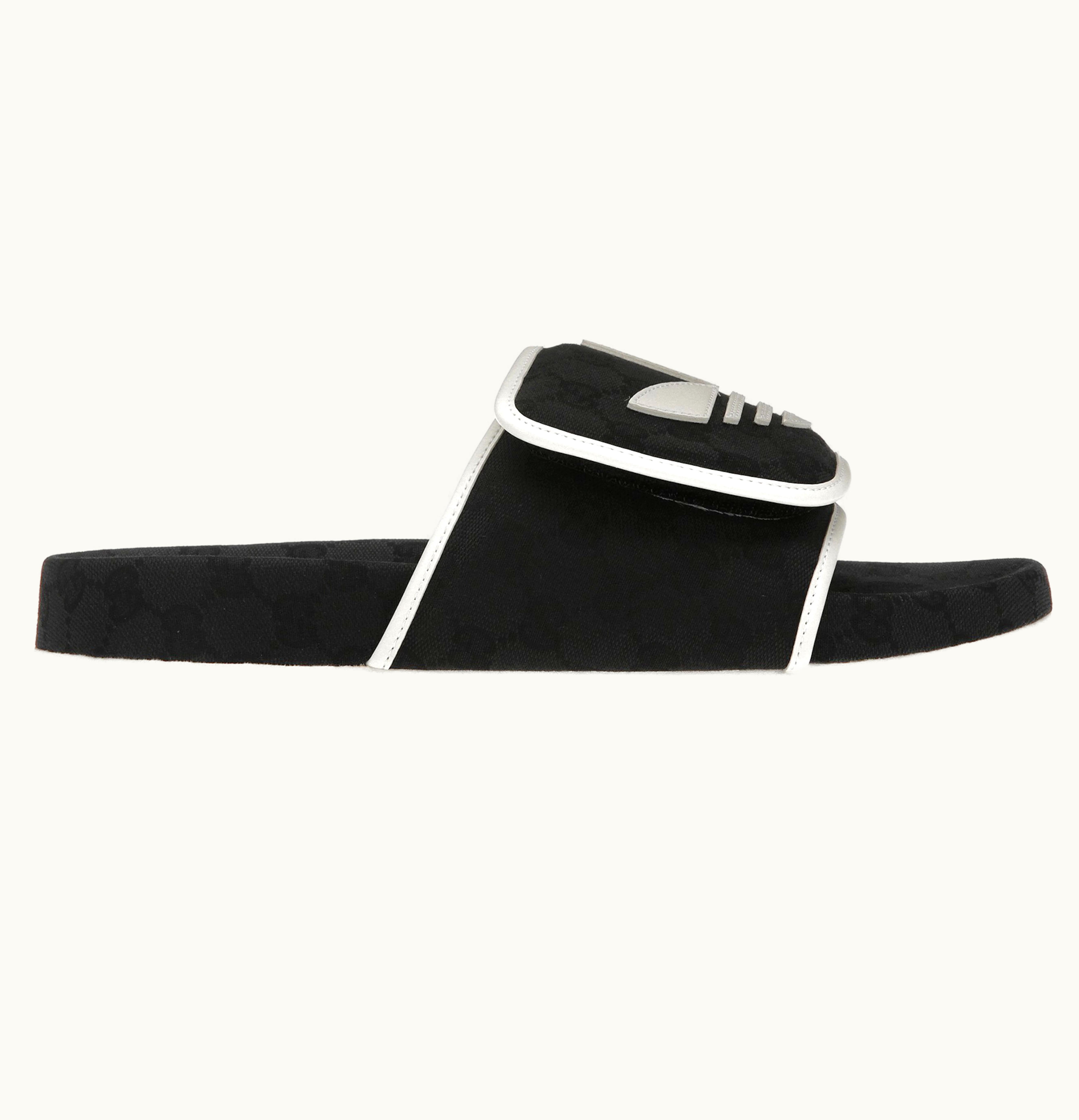 Adidas Adidas X Gucci Monogram Slide Core Black