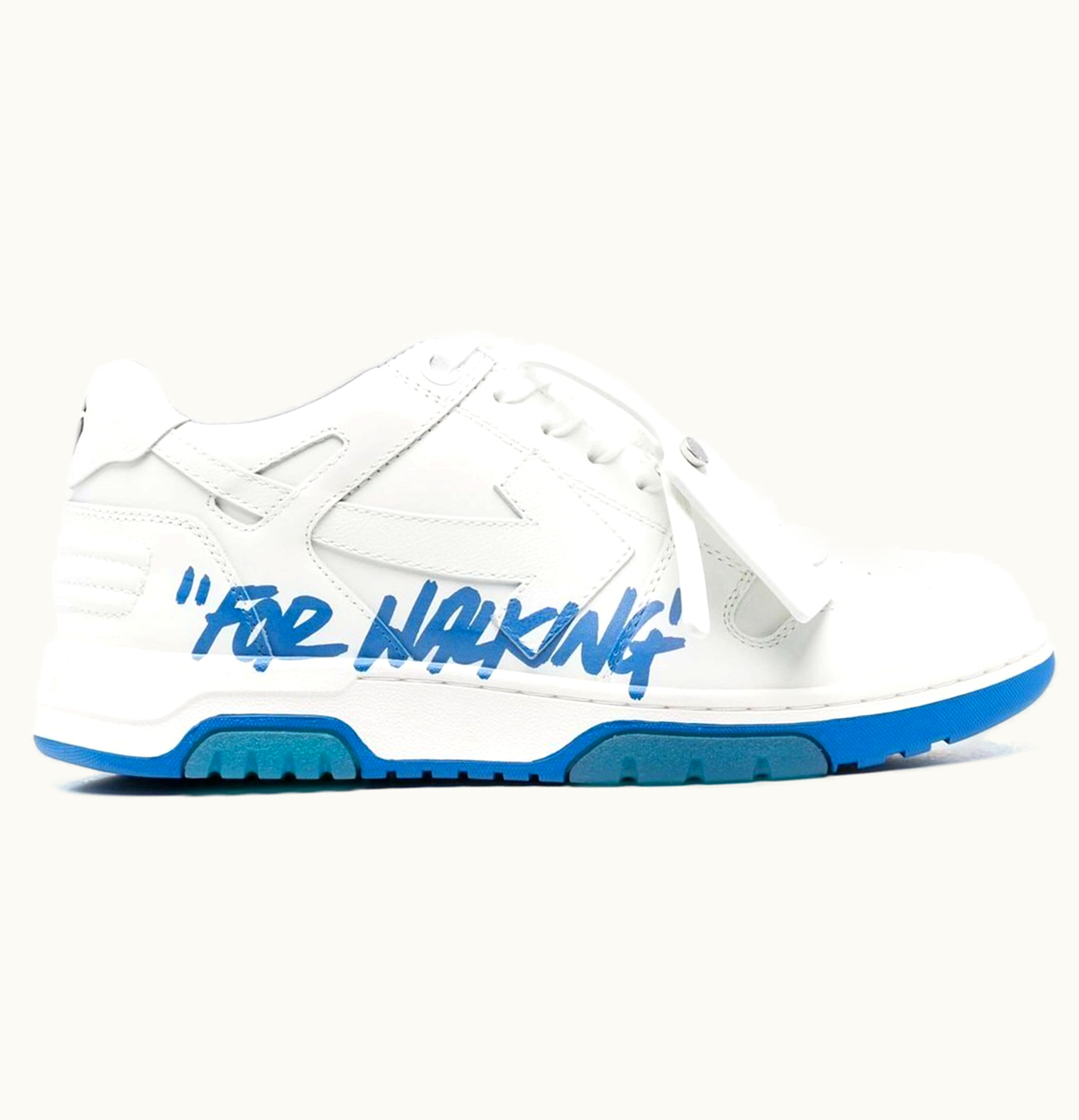 OFF-WHITE OFF-WHITE Out Of Office Ooo Low Tops For Walking White Royal Blue