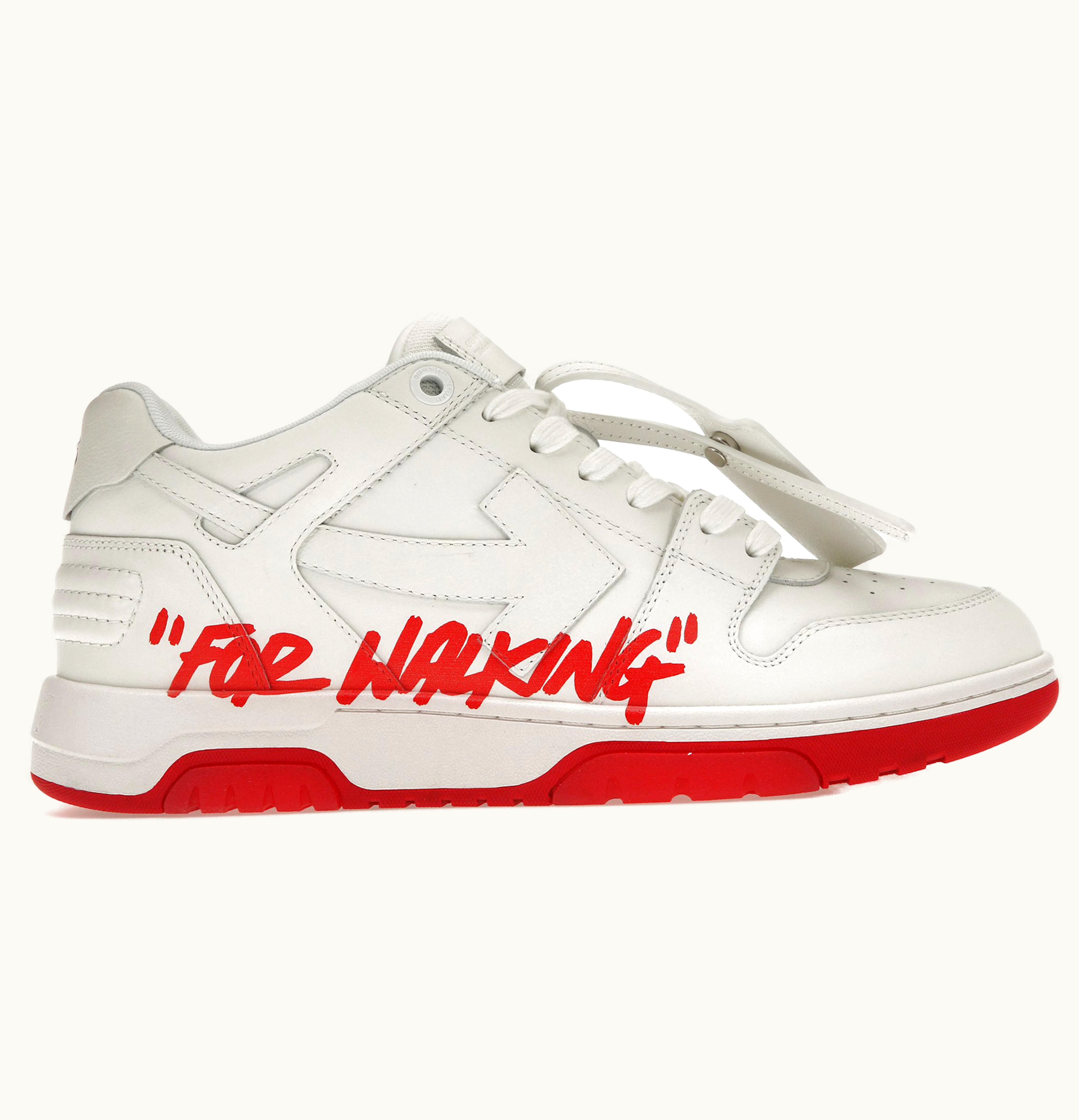 OFF-WHITE OFF-WHITE Out Of Office Ooo Low Tops White Red