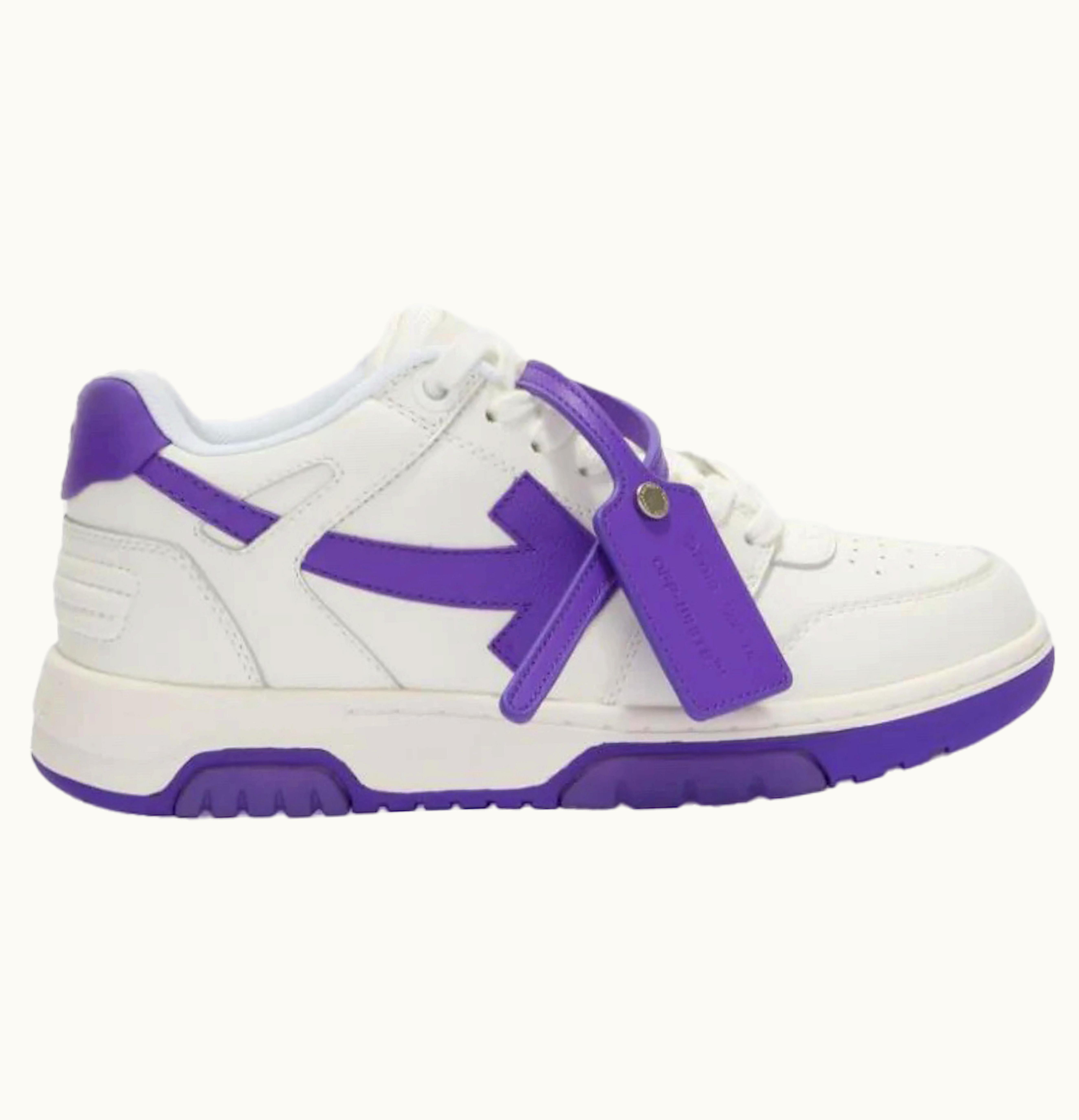 OFF-WHITE OFF-WHITE Out Of Office Ooo Low Tops White Purple