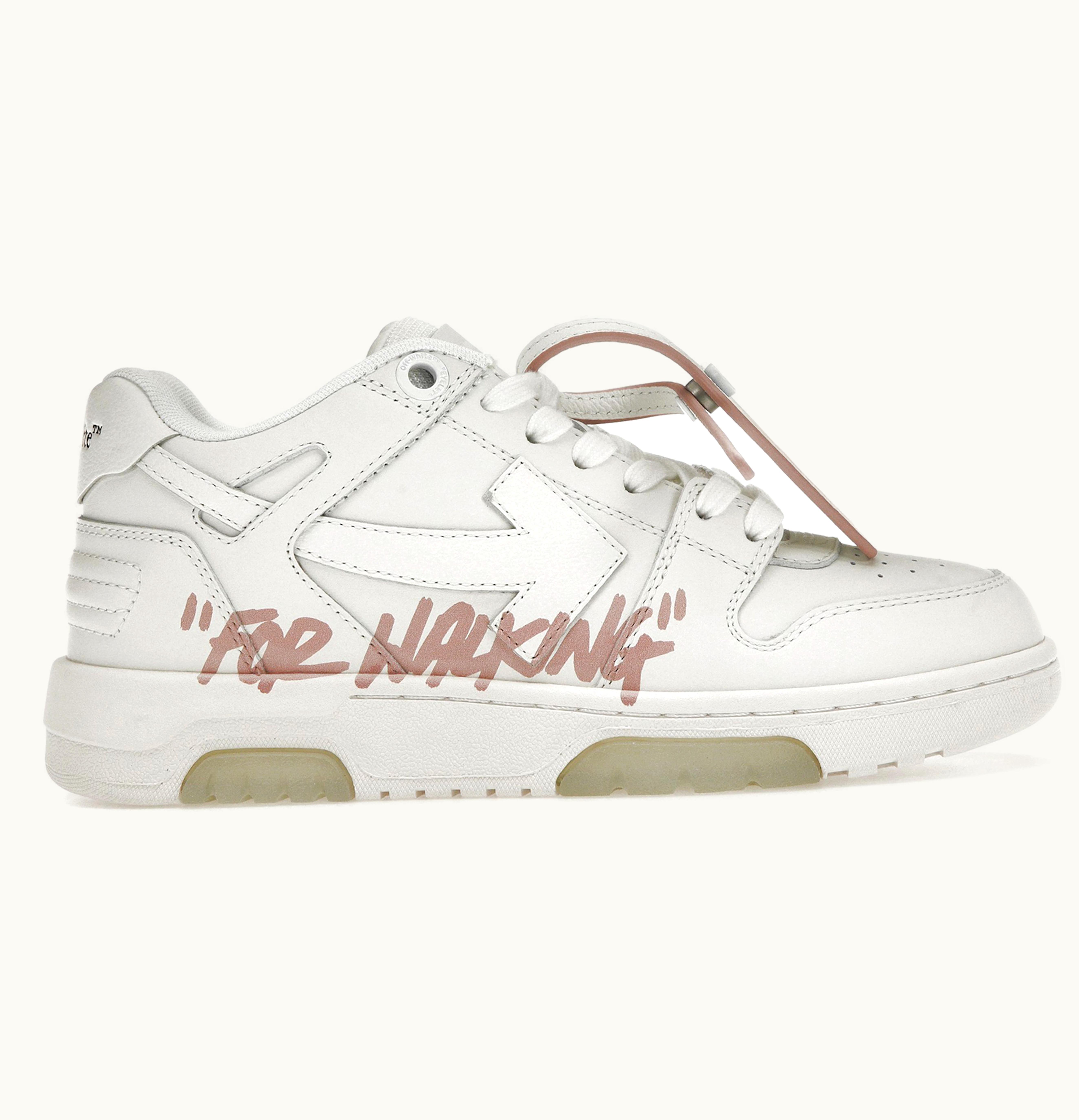 OFF-WHITE OFF-WHITE Out Of Office For Walking White Pink Womens