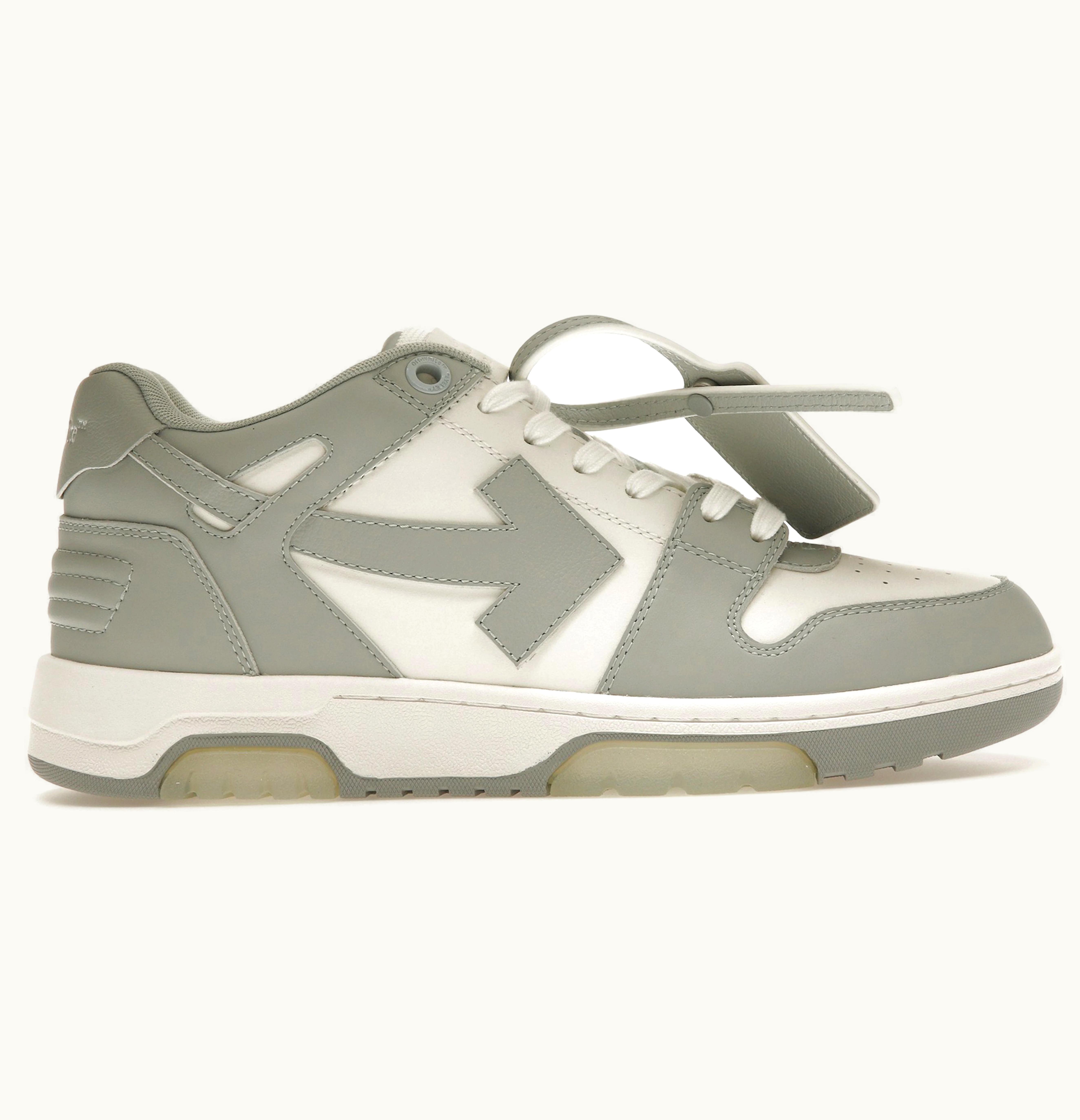 OFF-WHITE OFF-WHITE Out Of Office Calf Leather White Grey