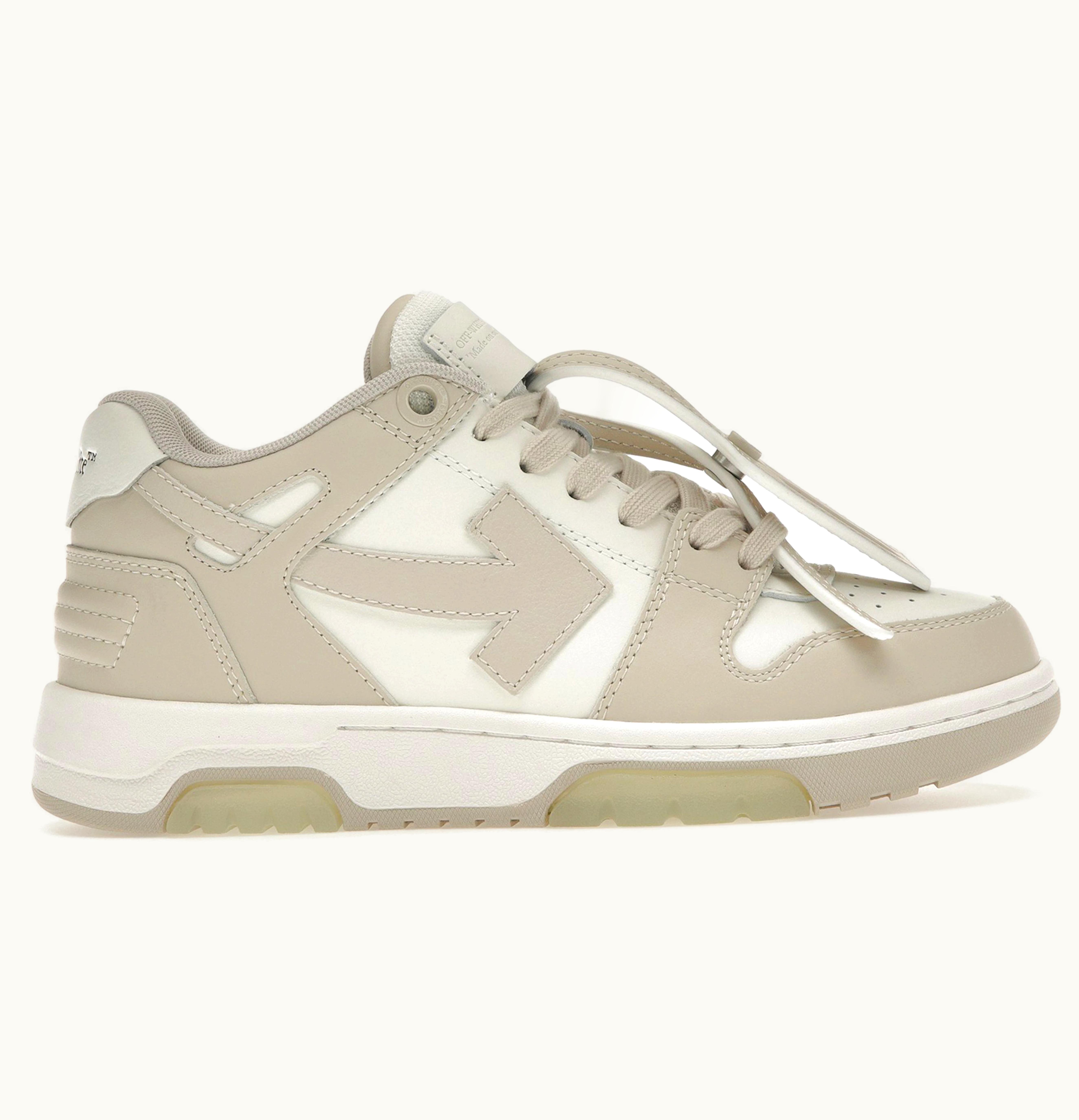 OFF-WHITE OFF-WHITE Out Off Office Calf Leather White Beige Womens