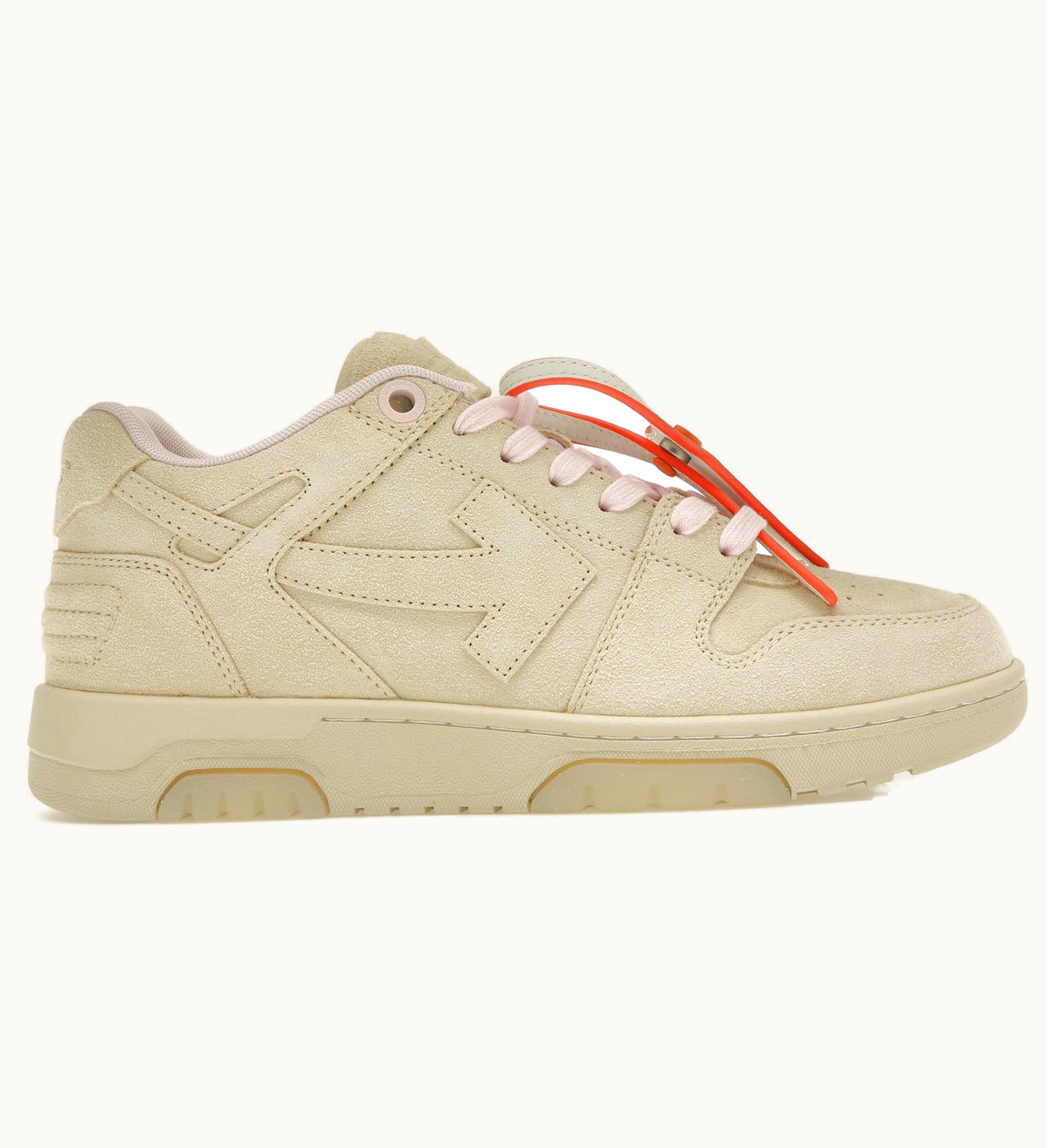 OFF-WHITE OFF-WHITE Out Of Office Suede Beige Pink