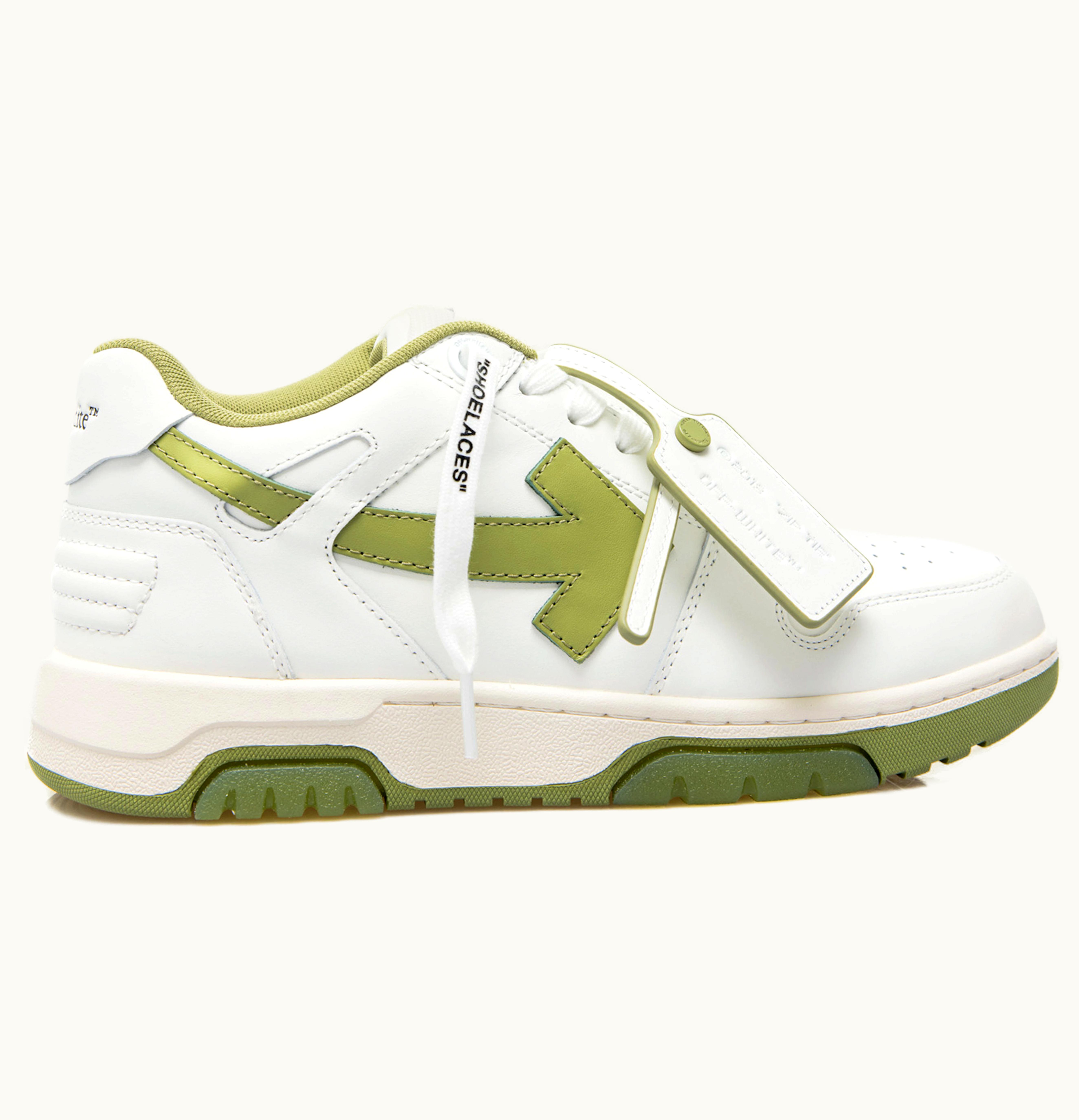 OFF-WHITE OFF-WHITE Out Of Office Calf Leather White Sage