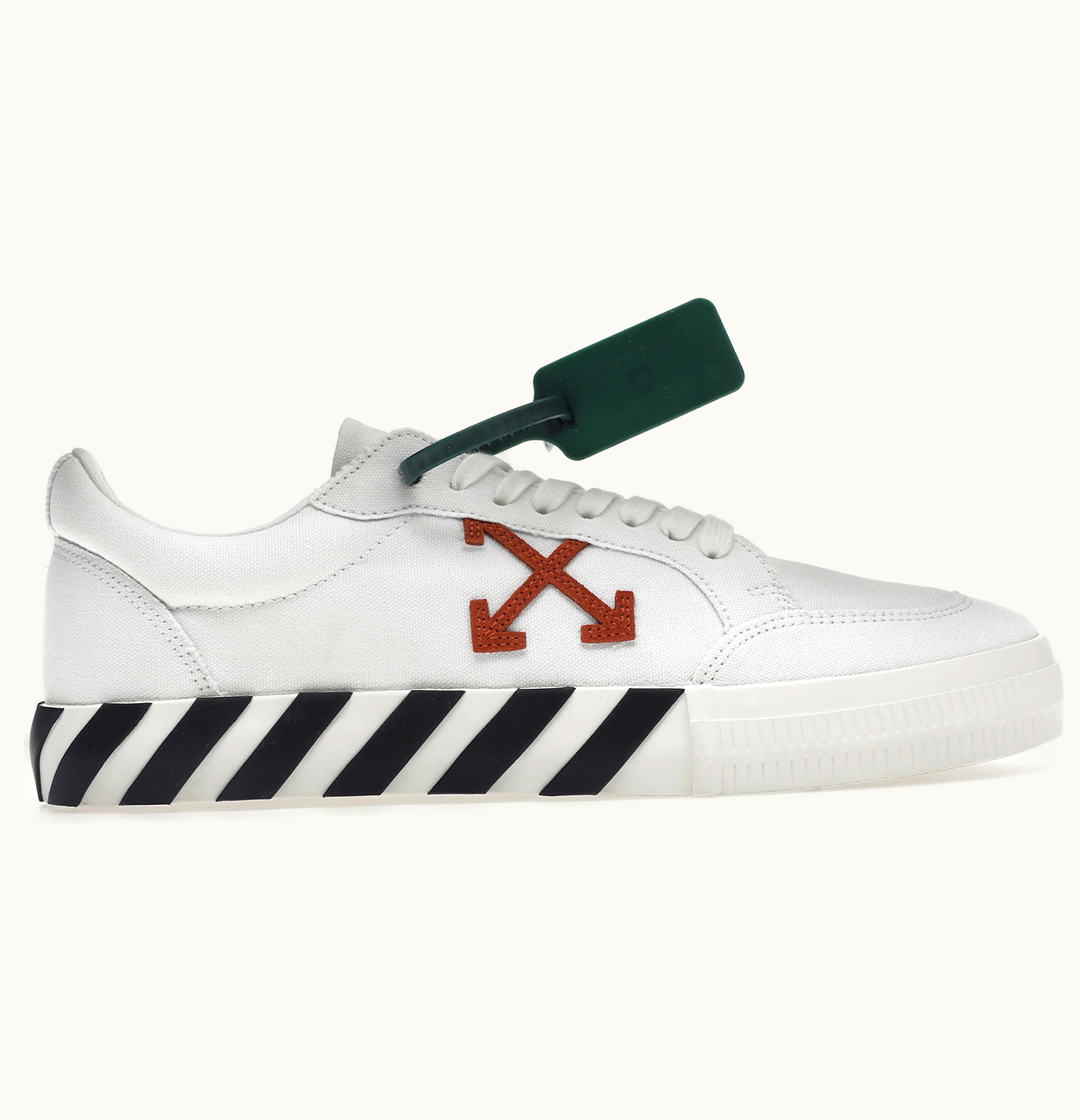 OFF-WHITE OFF-WHITE Vulc Low Canvas White Red Arrow Black