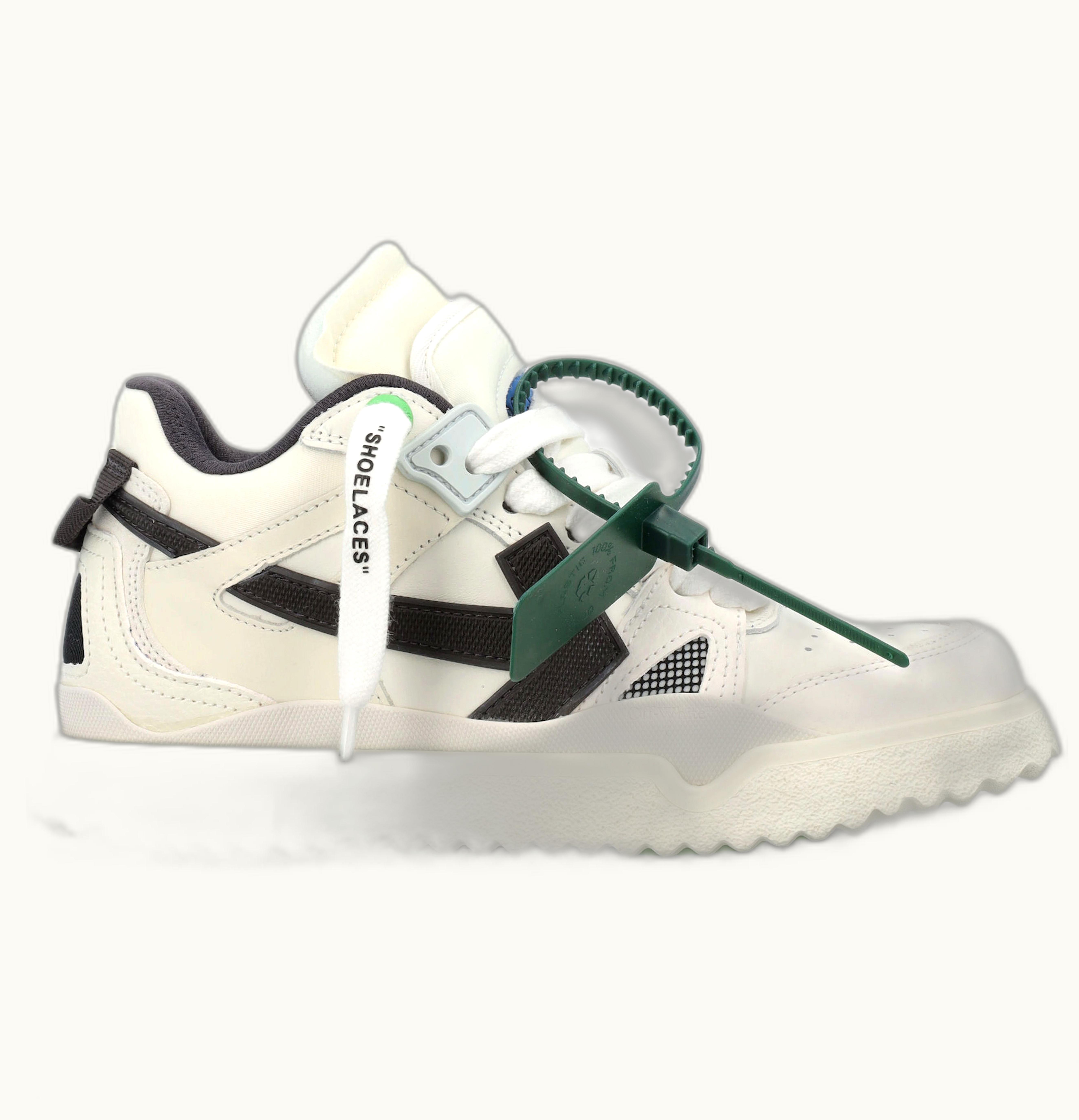 OFF-WHITE OFF-WHITE Sponge Mid Top White Black Womens