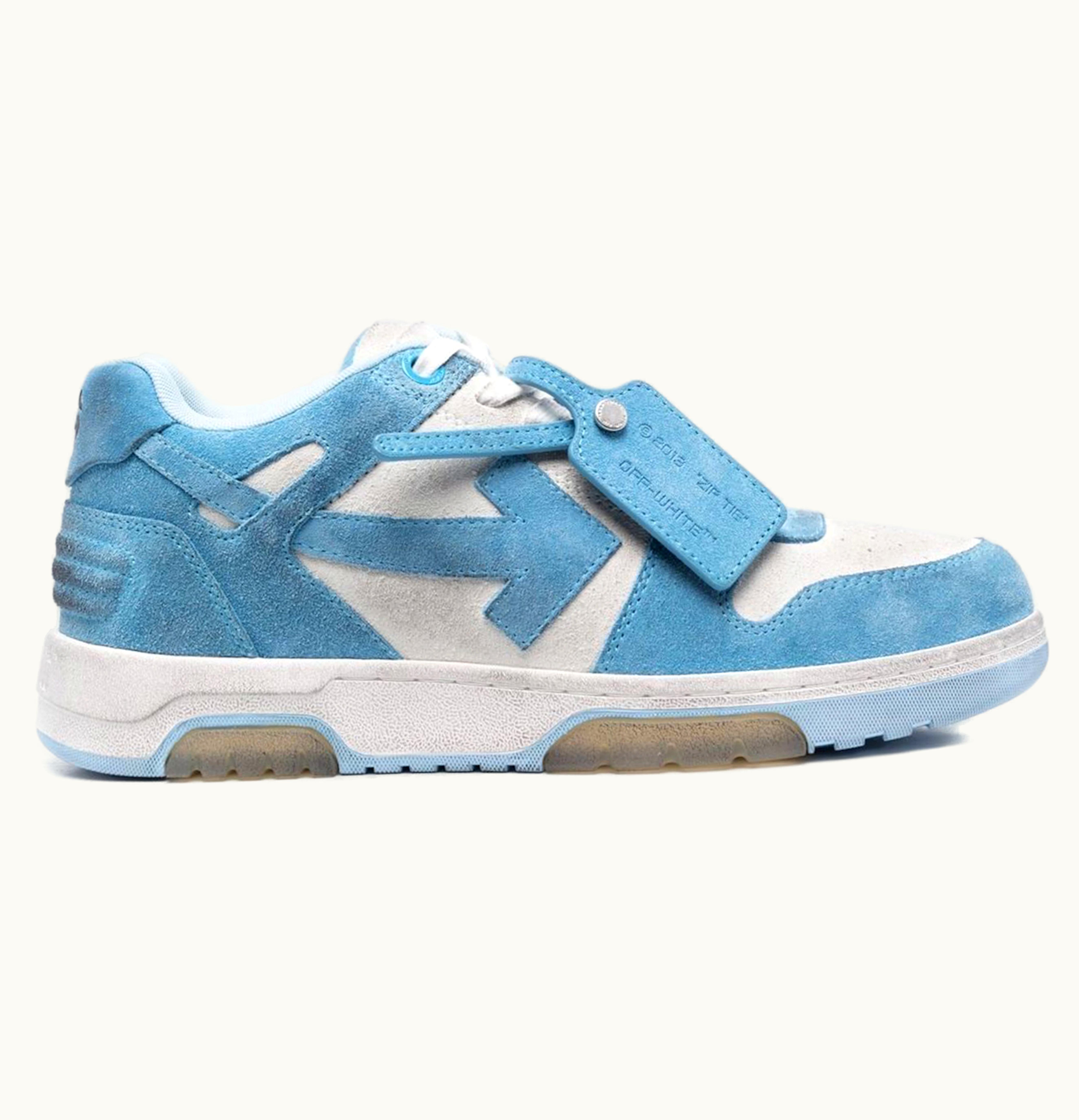 OFF-WHITE OFF-WHITE Ooo Low Out Of Office Vintage Suede White Light Blue