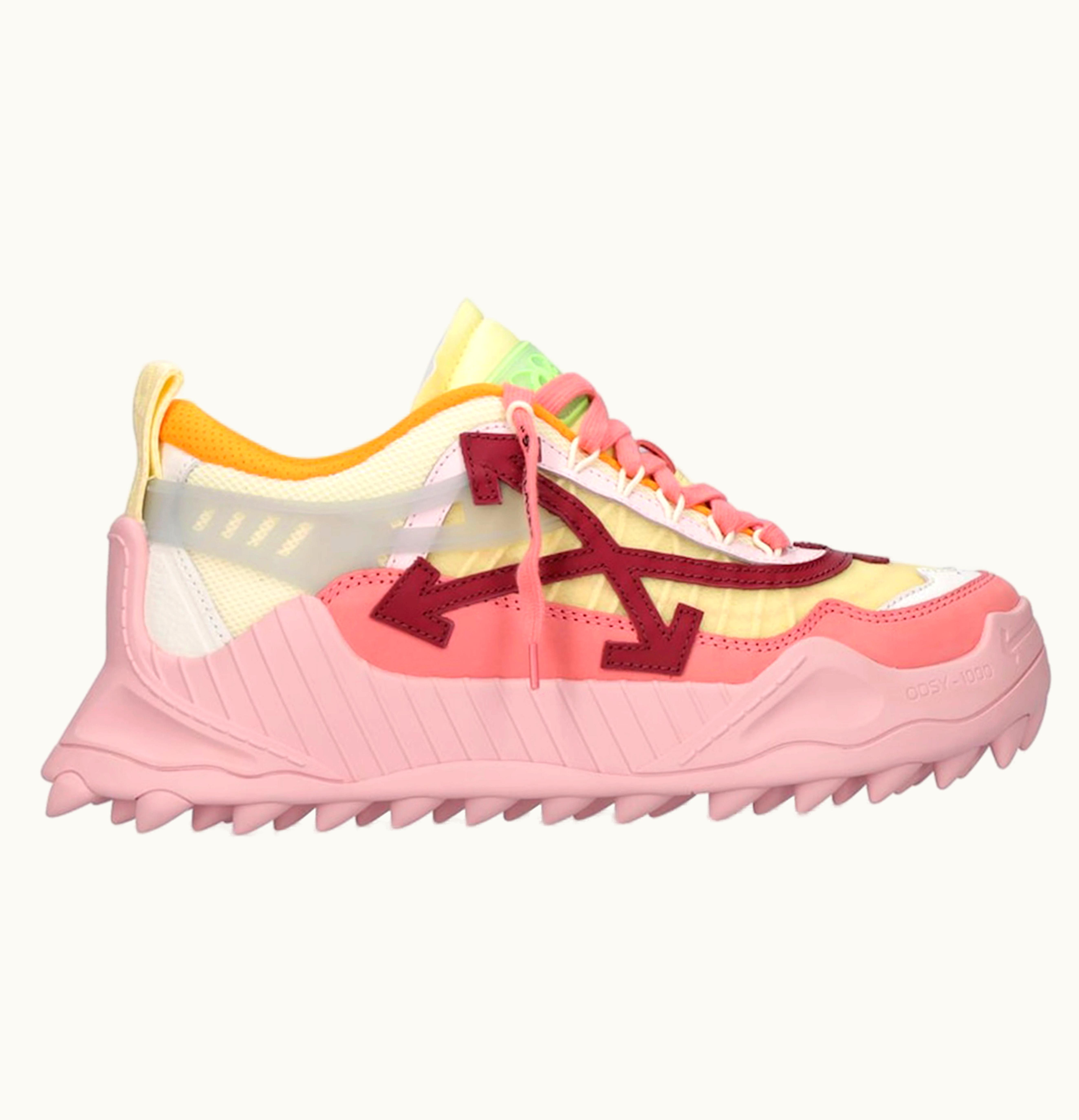 OFF-WHITE OFF-WHITE Odsy 1000 Pink Yellow Burgundy W