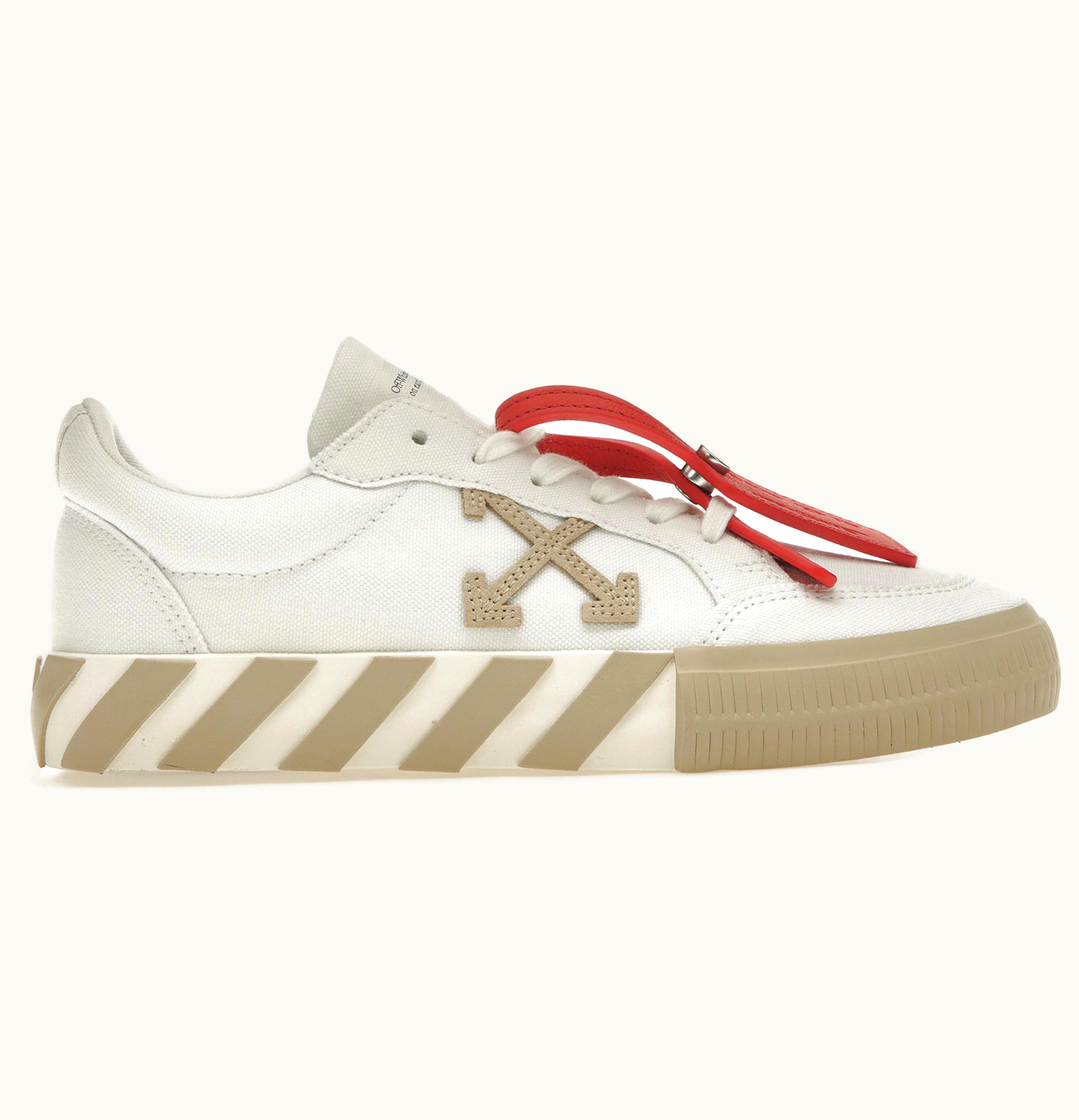 OFF-WHITE OFF-WHITE Vulc Low White Beige Orange Womens