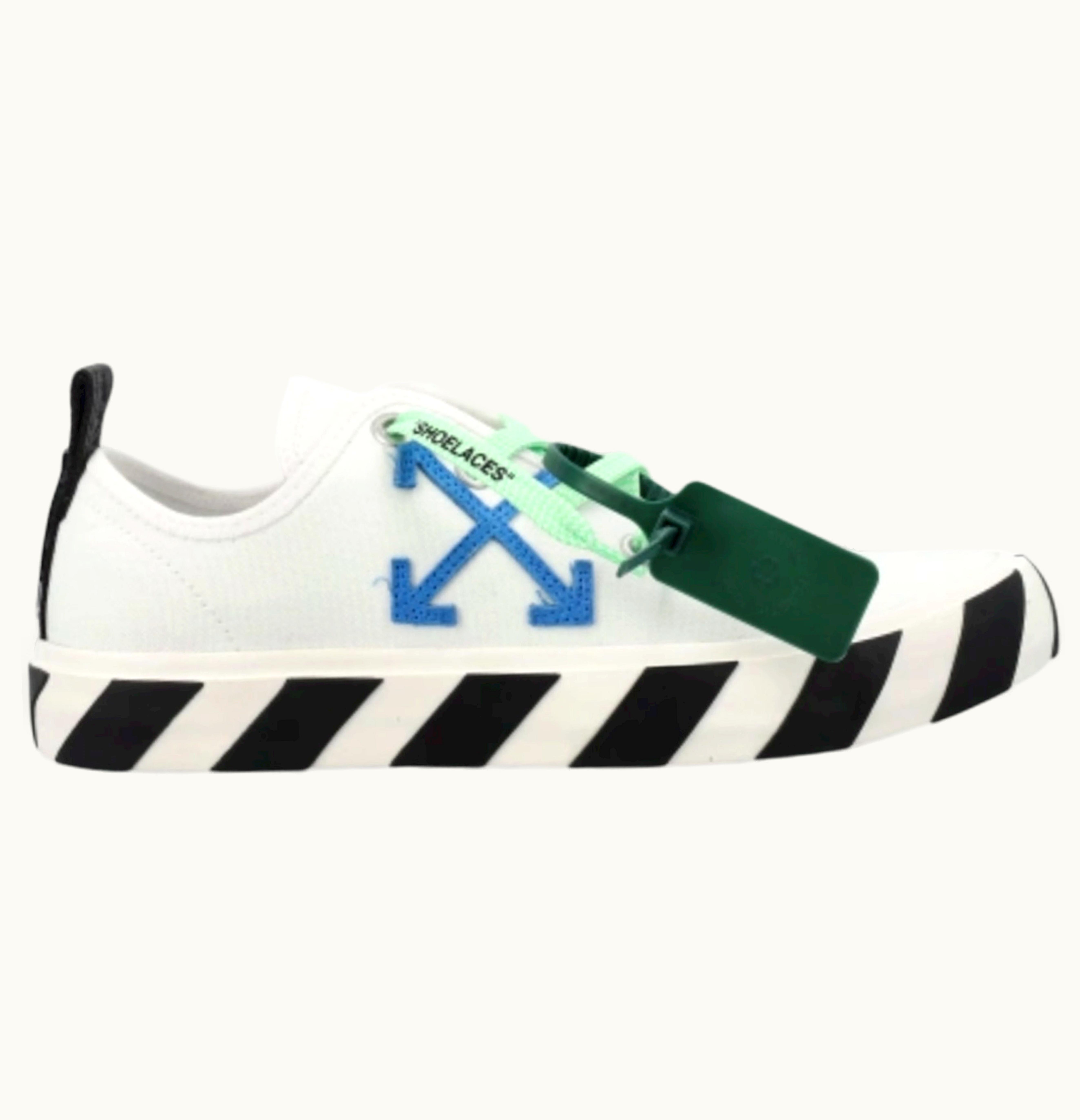 OFF-WHITE OFF-WHITE Hybrid Low Vulcanized Canvas White Navy Blue
