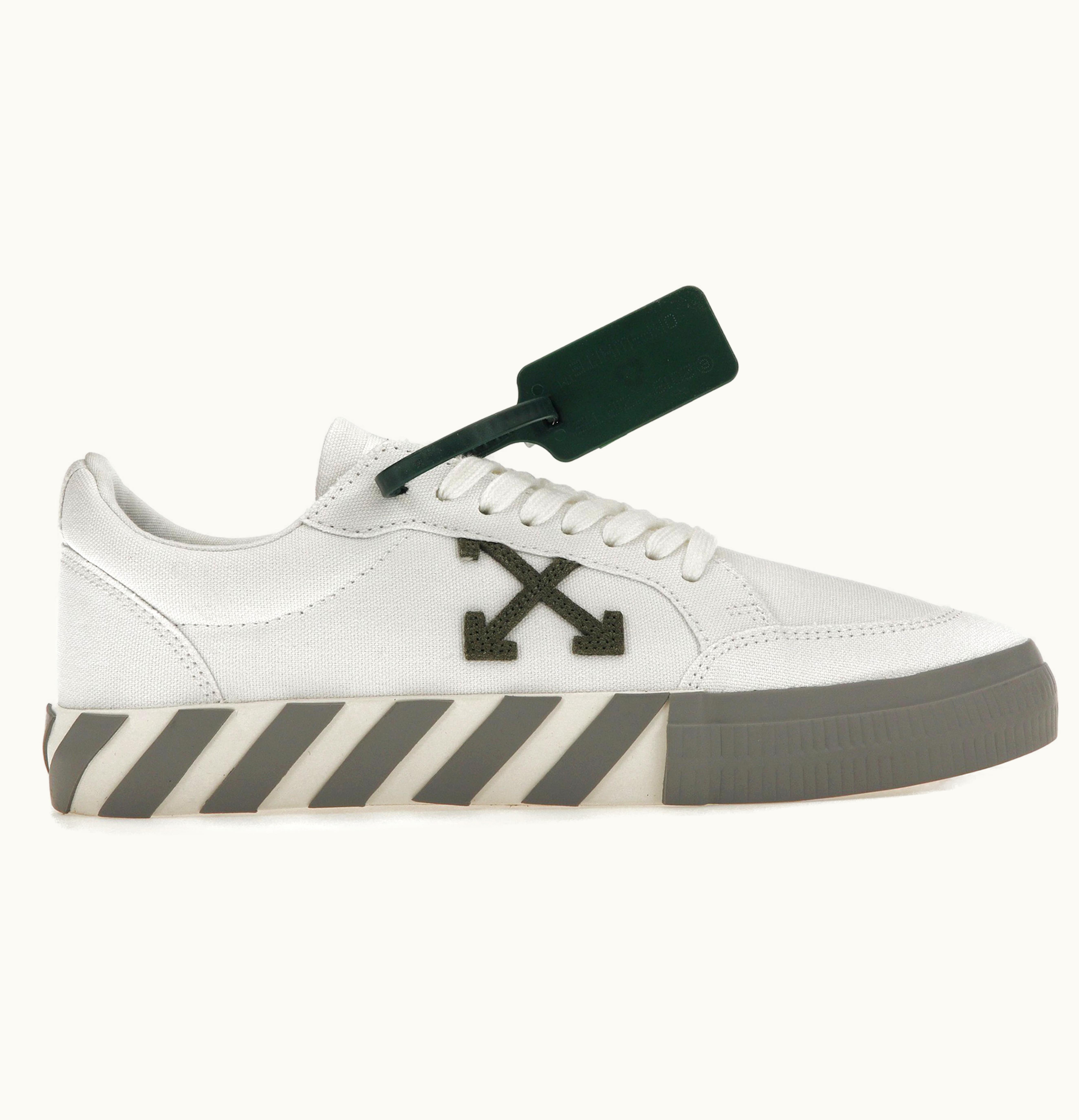 OFF-WHITE OFF-WHITE Vulc Low Canvas White Khaki Grey FW22