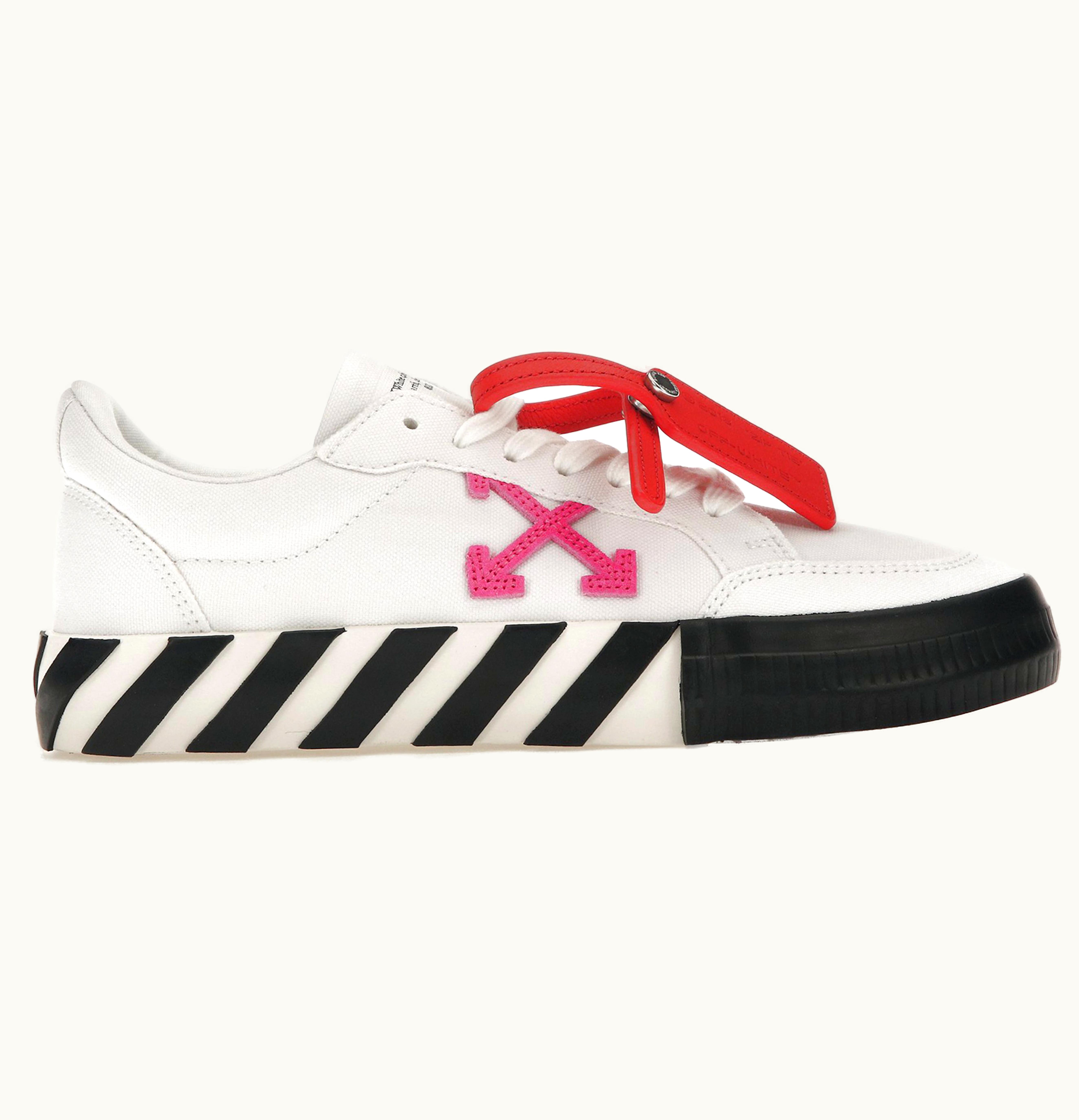 OFF-WHITE OFF-WHITE Vulc Low White Black Fuchsia Womens