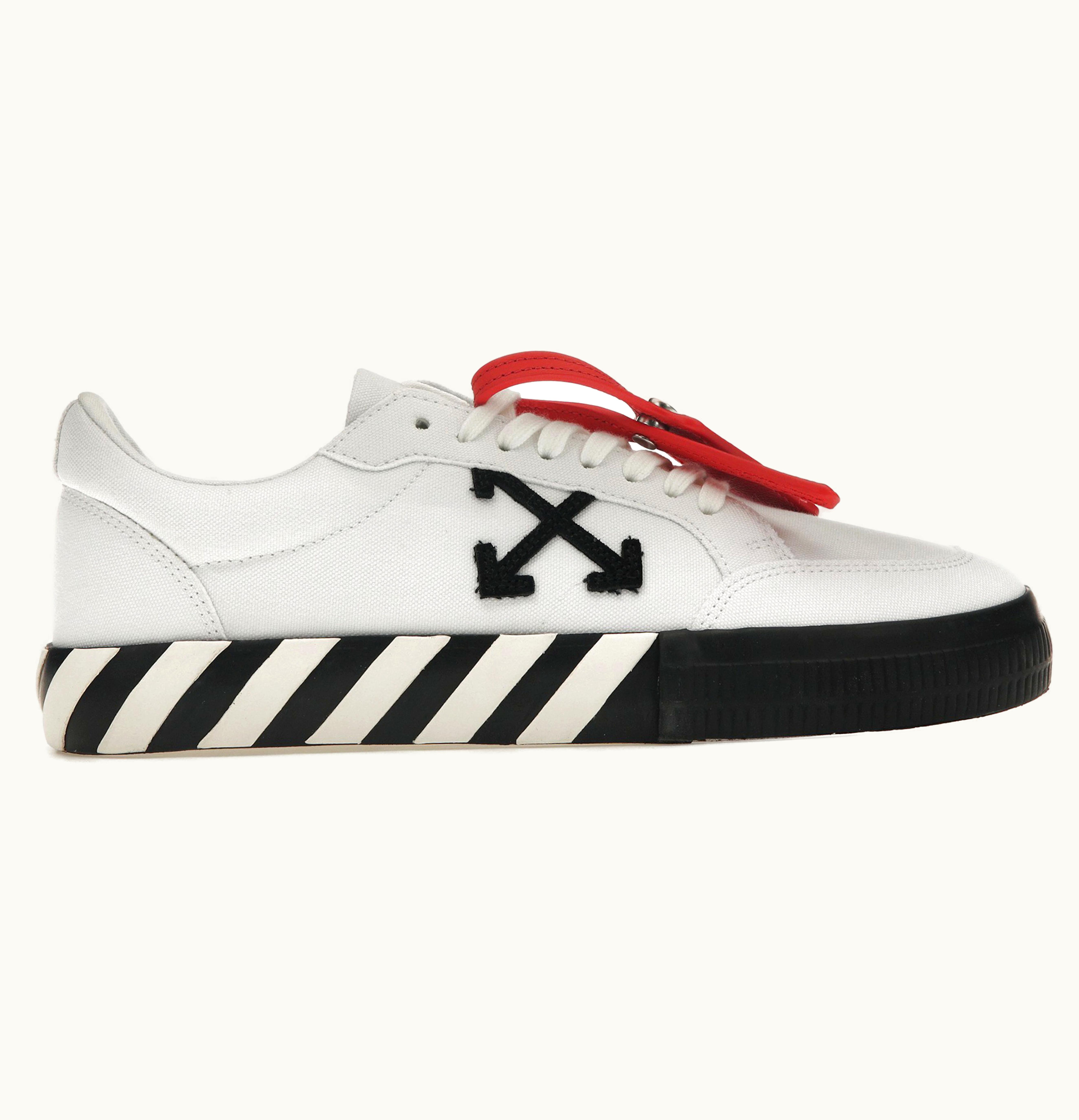 OFF-WHITE OFF-WHITE Vulcanized Low Canvas White Black Ice
