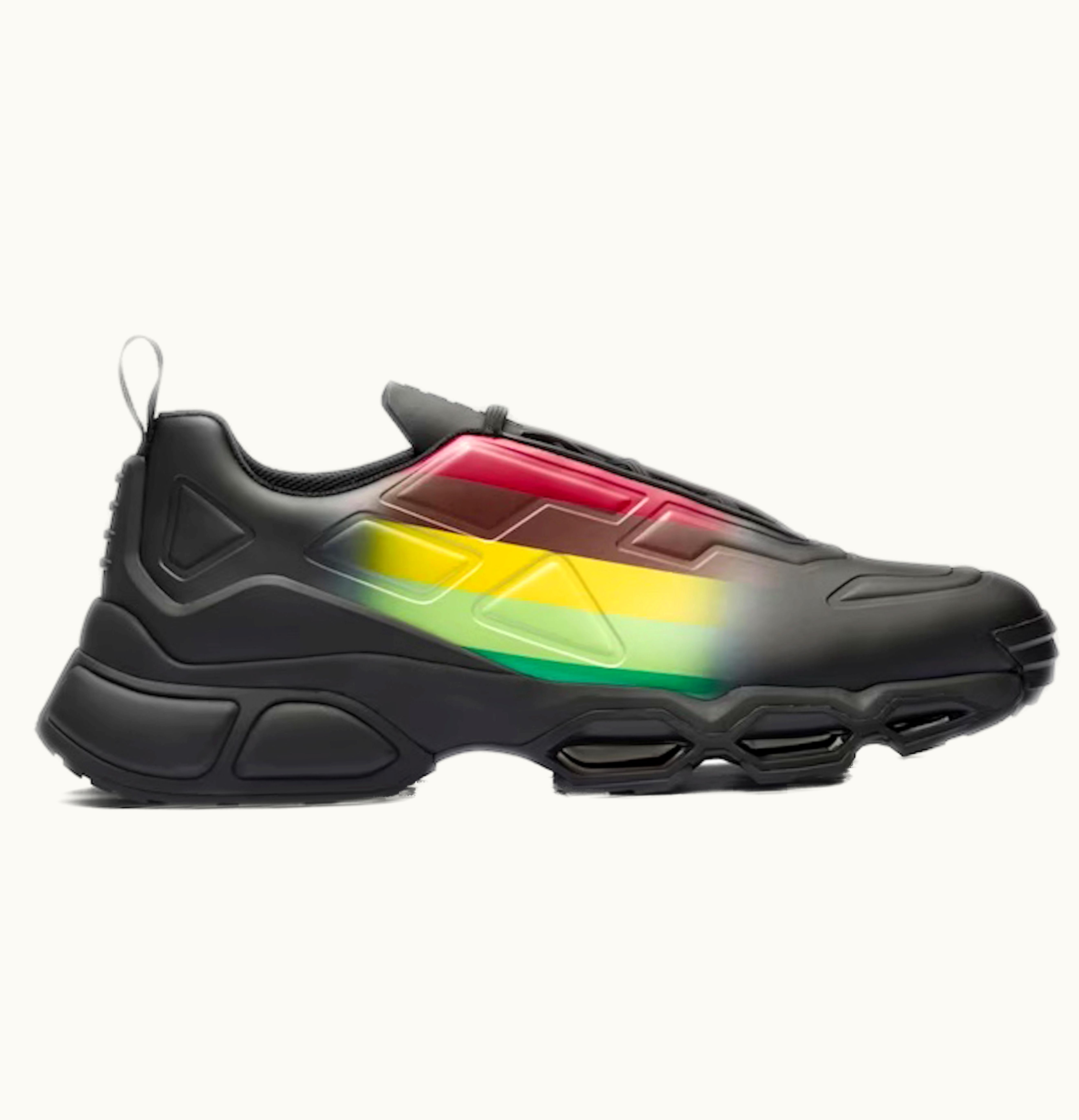 Prada Prada Collision Cross Sneaker Black Apple Green