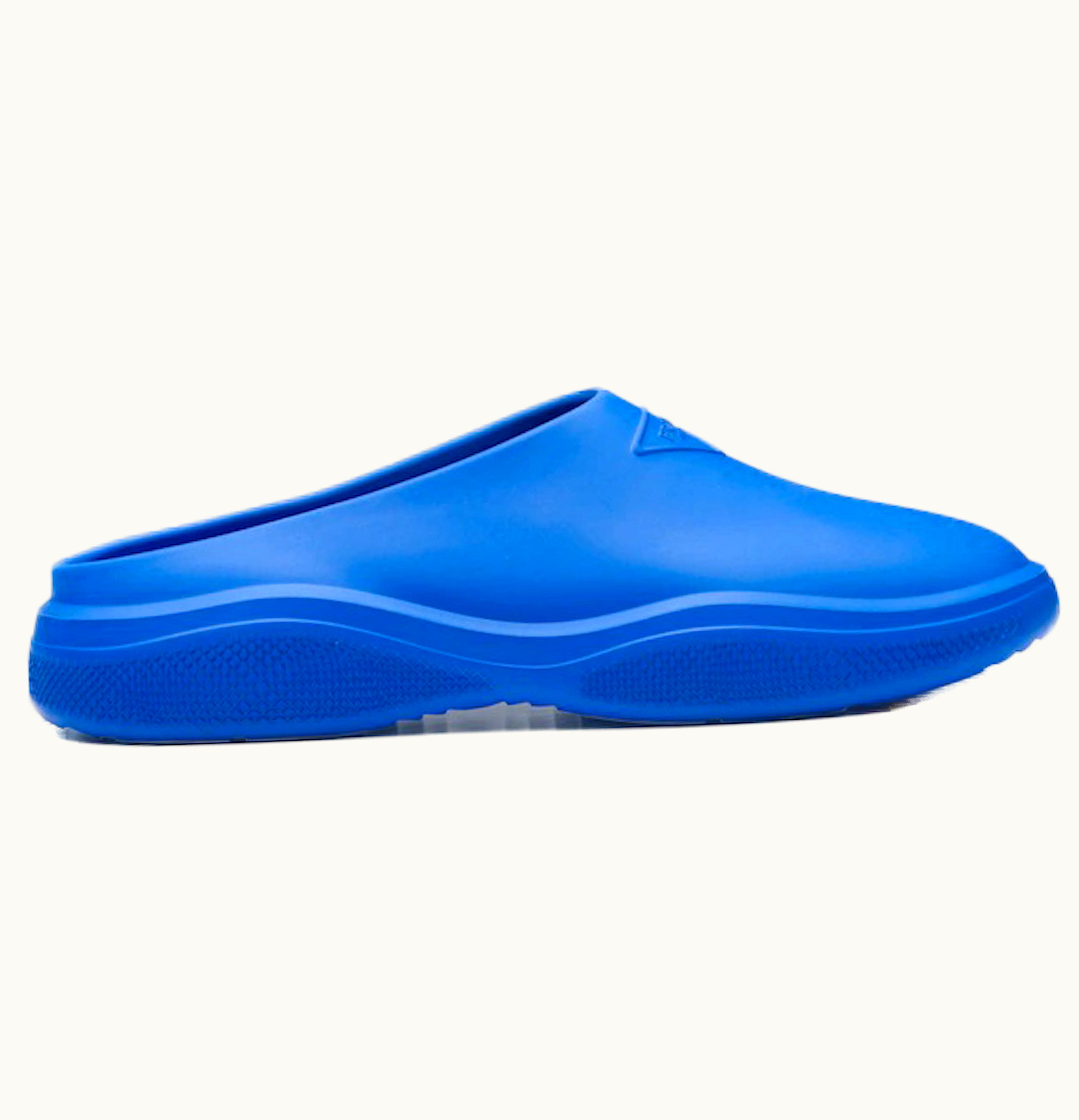 Prada Prada Foam Rubber Mule Light Blue