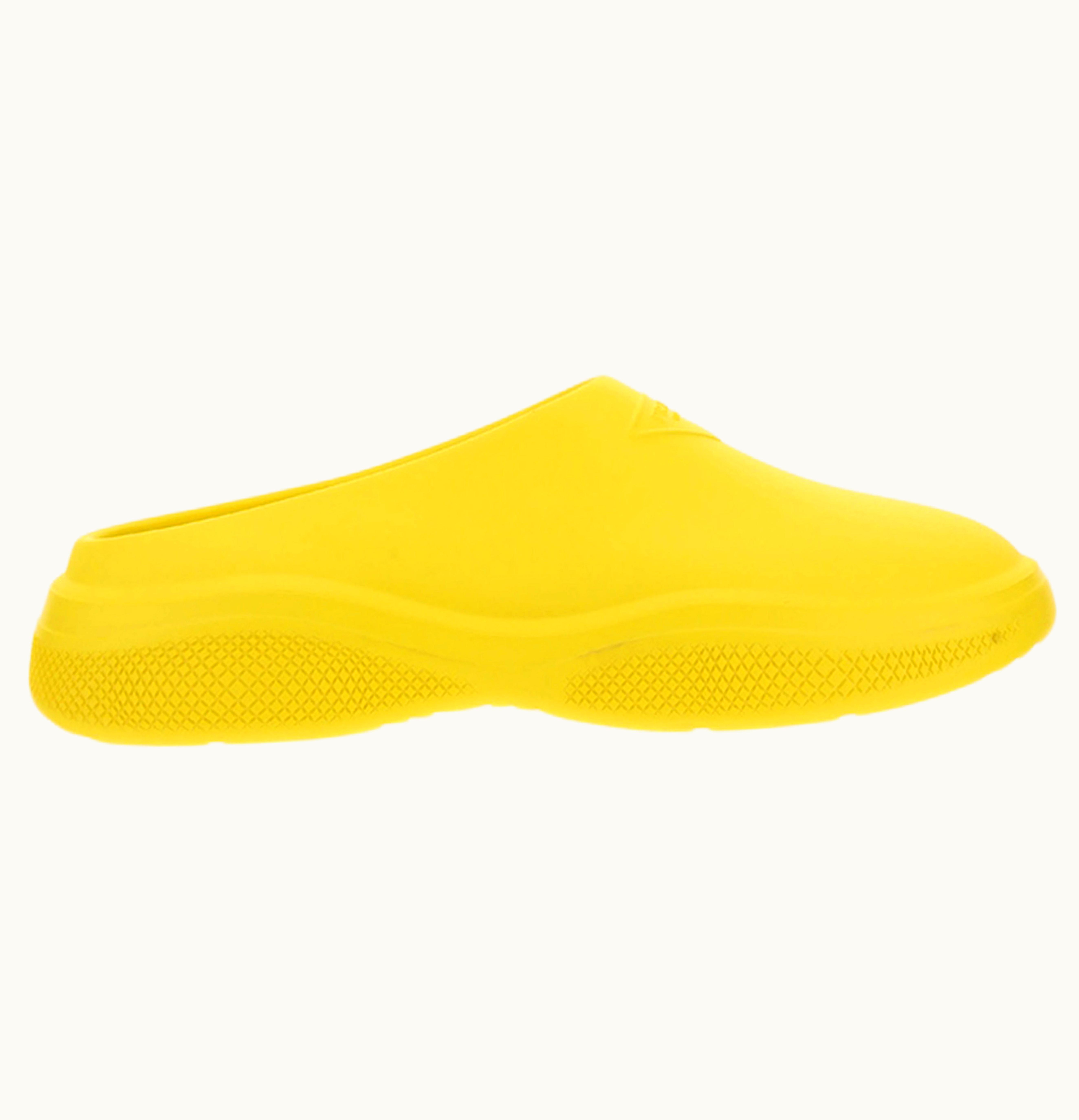 Prada Foam Rubber Mule Yellow