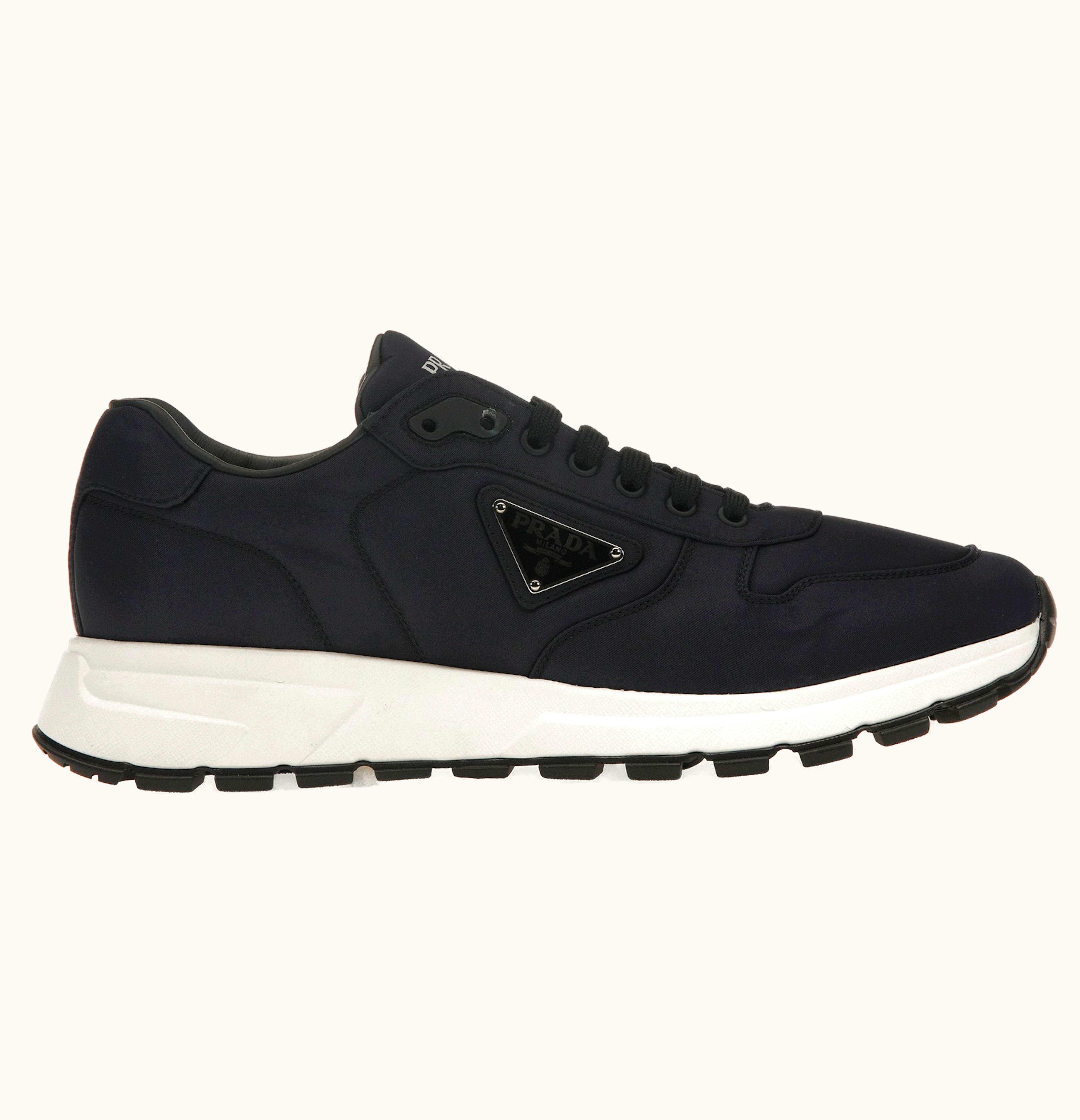Prada Re Nylon Sneaker Marine White