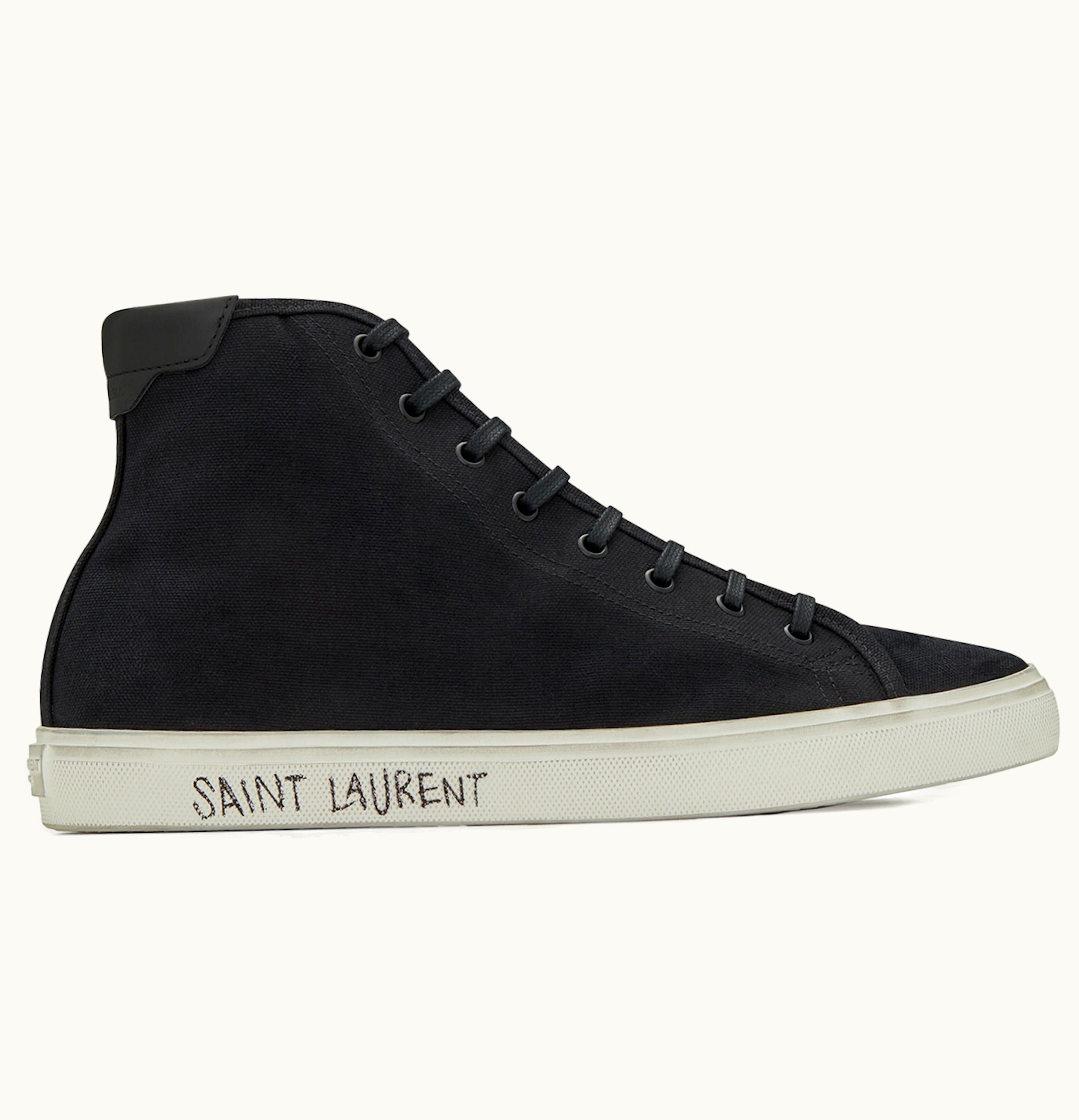 Saint Laurent Malibu Mid Black White
