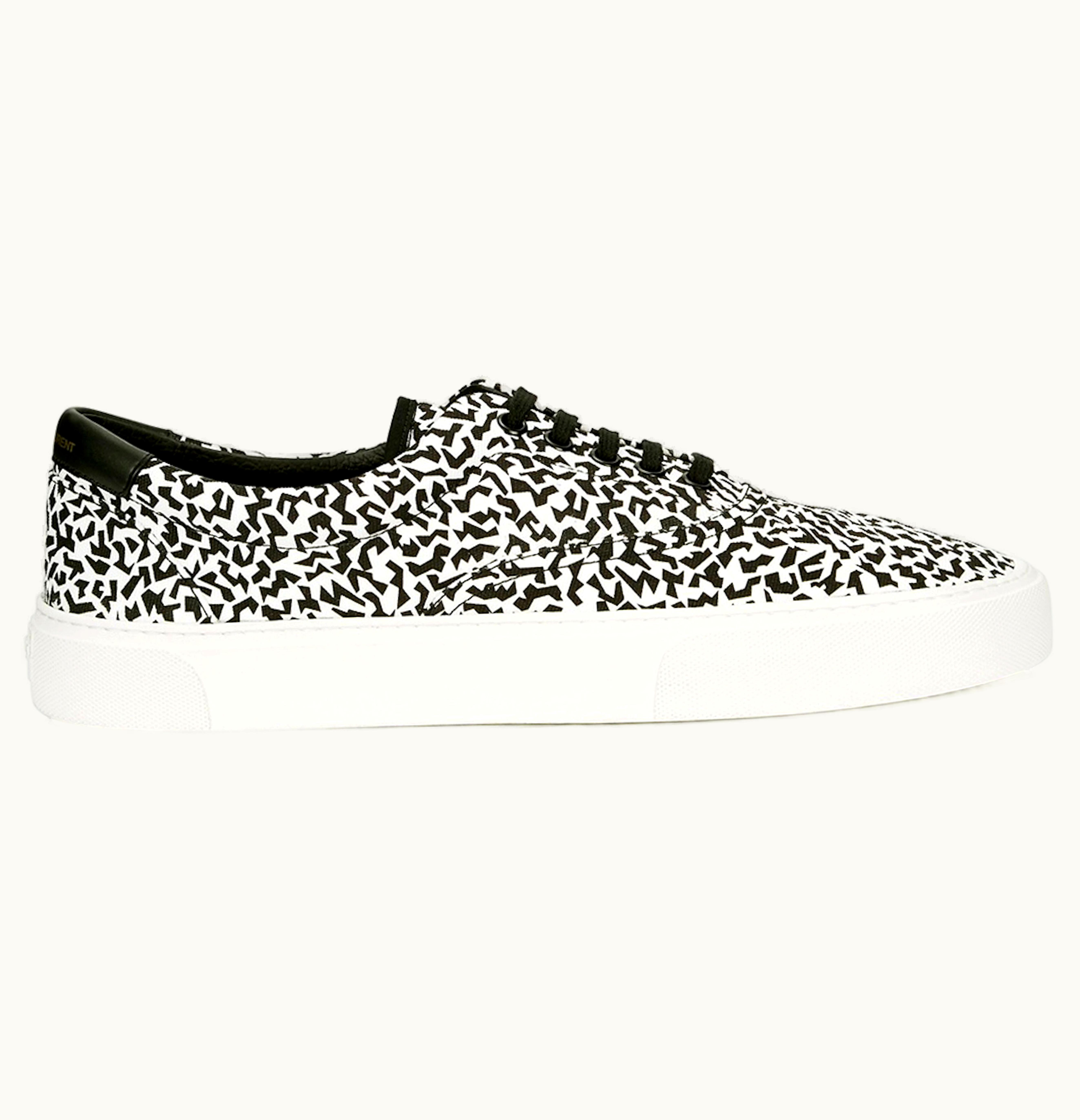 Saint Laurent Venice Low Black White Print