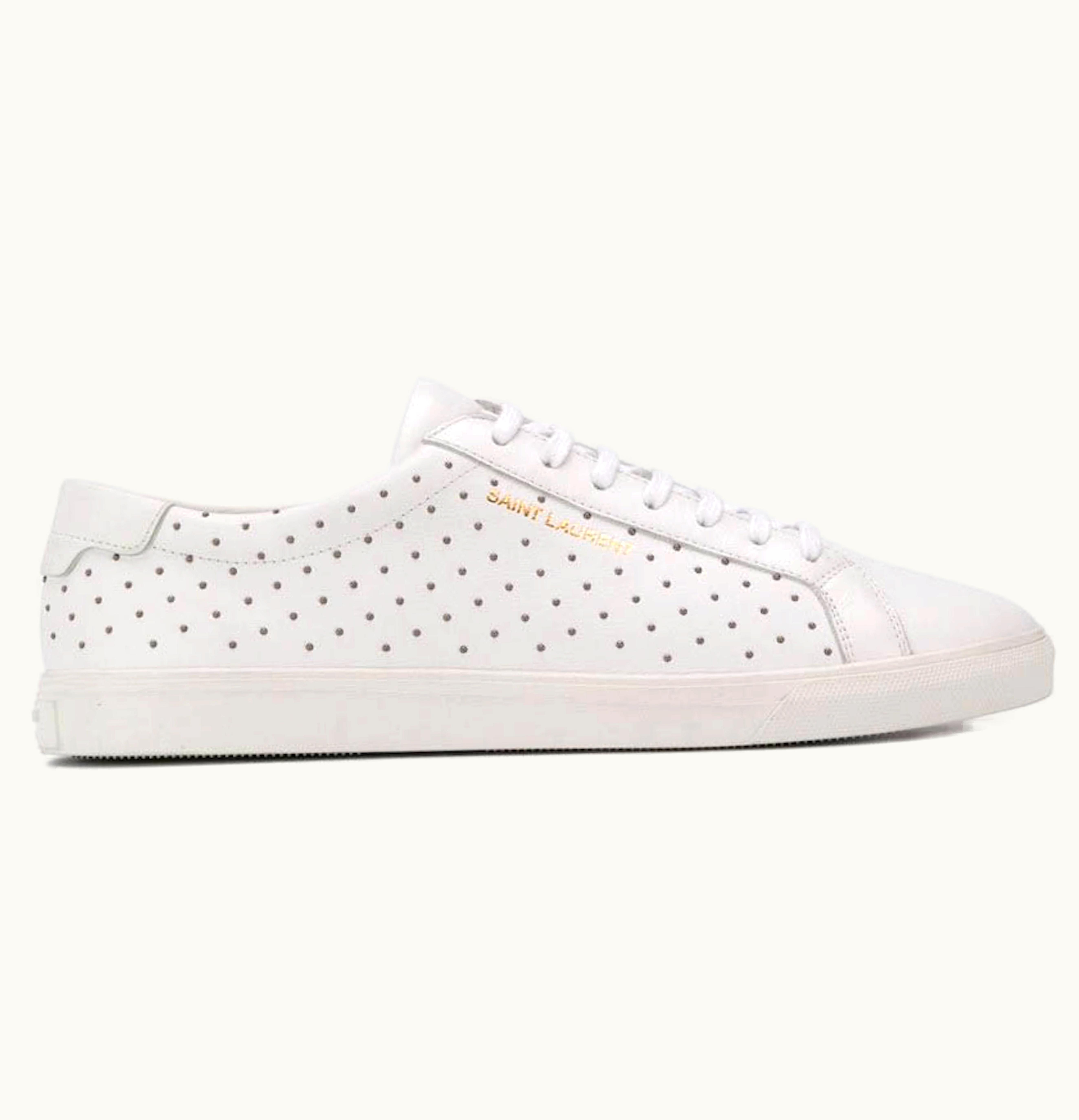 Saint Laurent Andy Signature White Stud