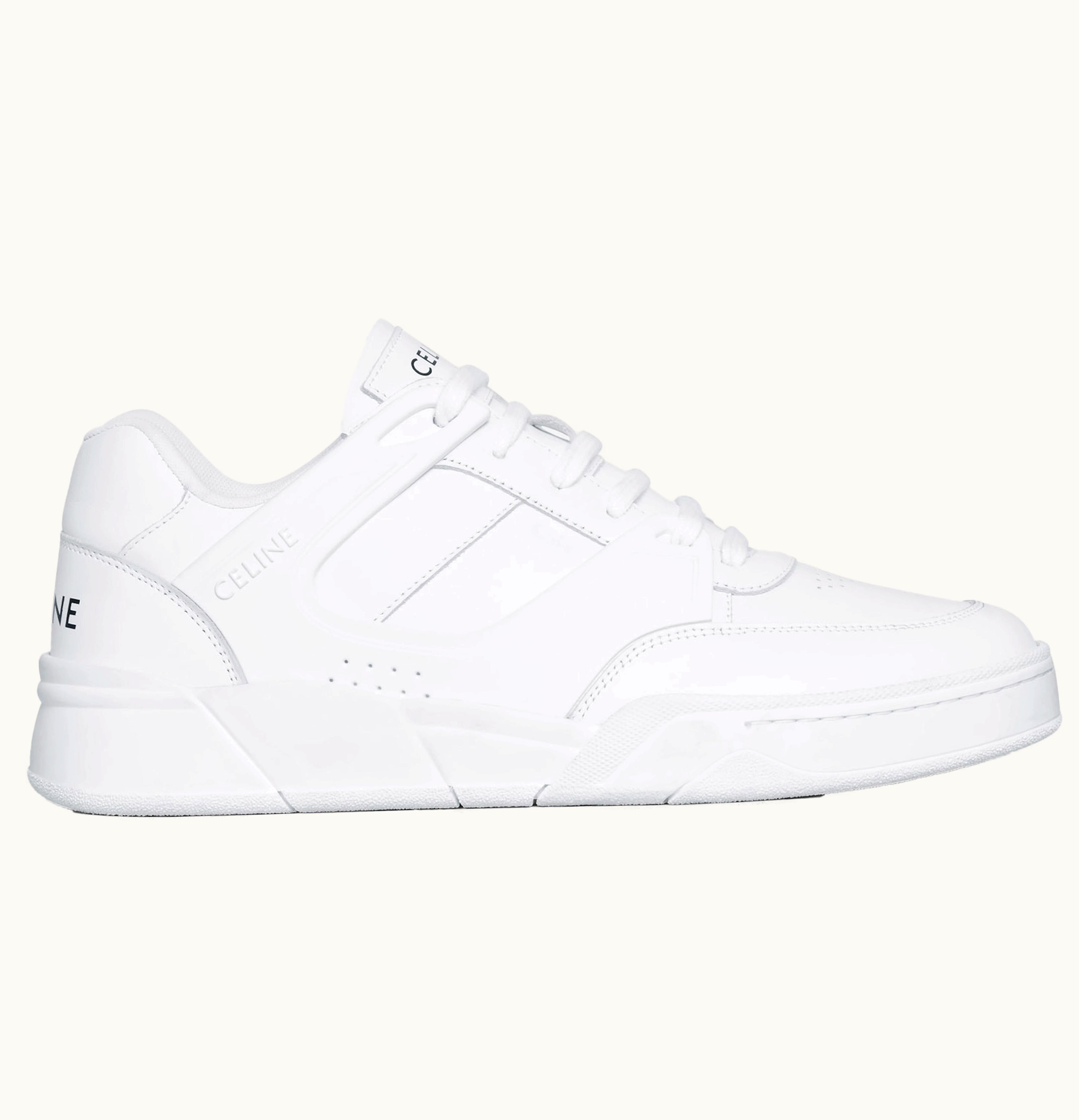Celine CT 07 Trainer Low Lace Up White Leather