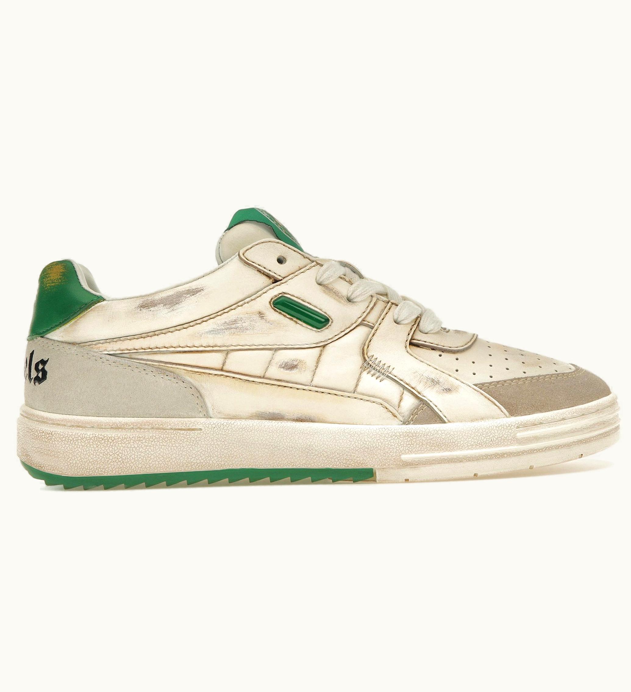 Palm Angels Palm Angels University Vintage Sneaker White Green