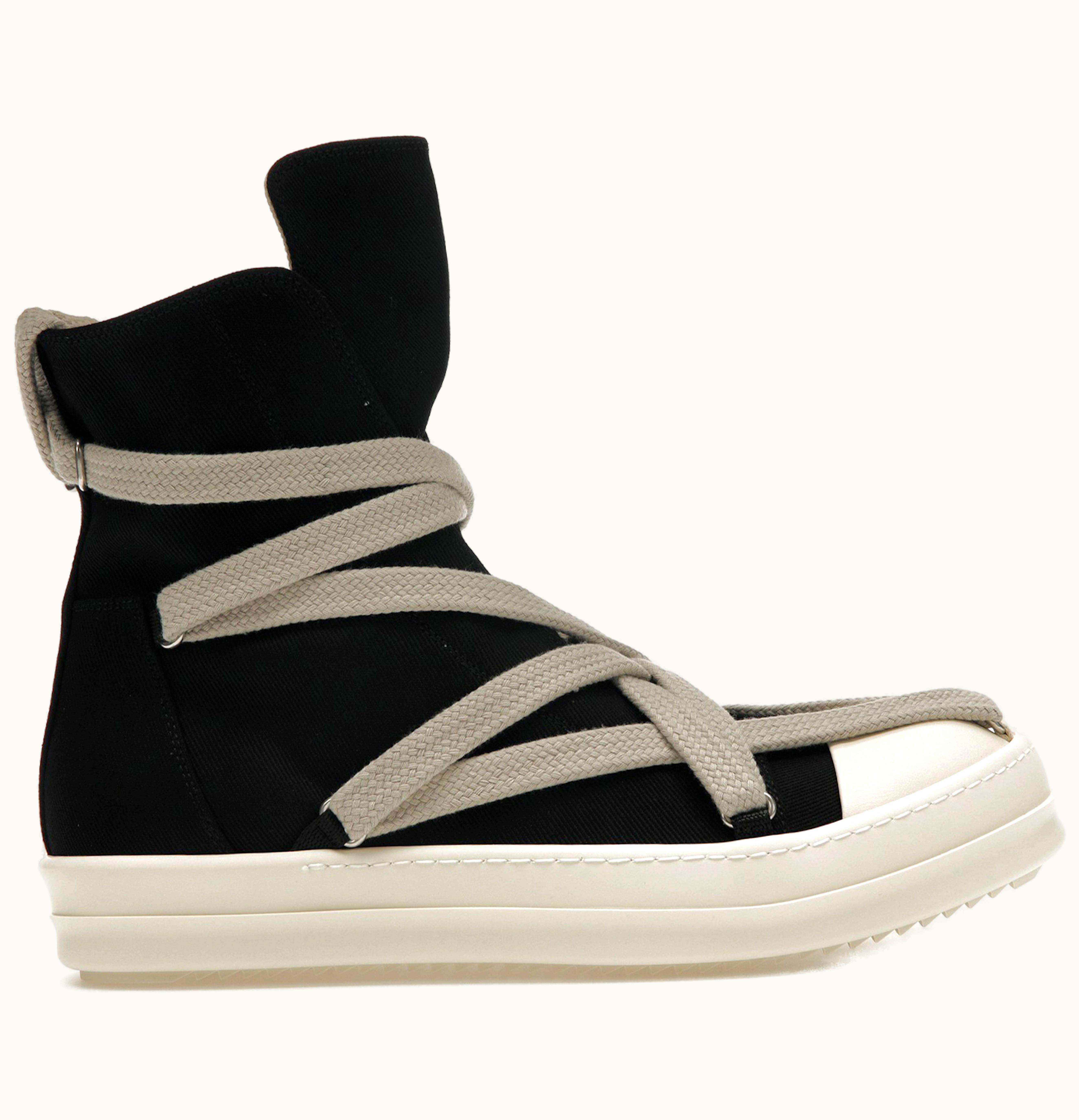 Rick Owens Rick Owens DRKSHDW Hexa High Black Pearl Milk Fat Lace