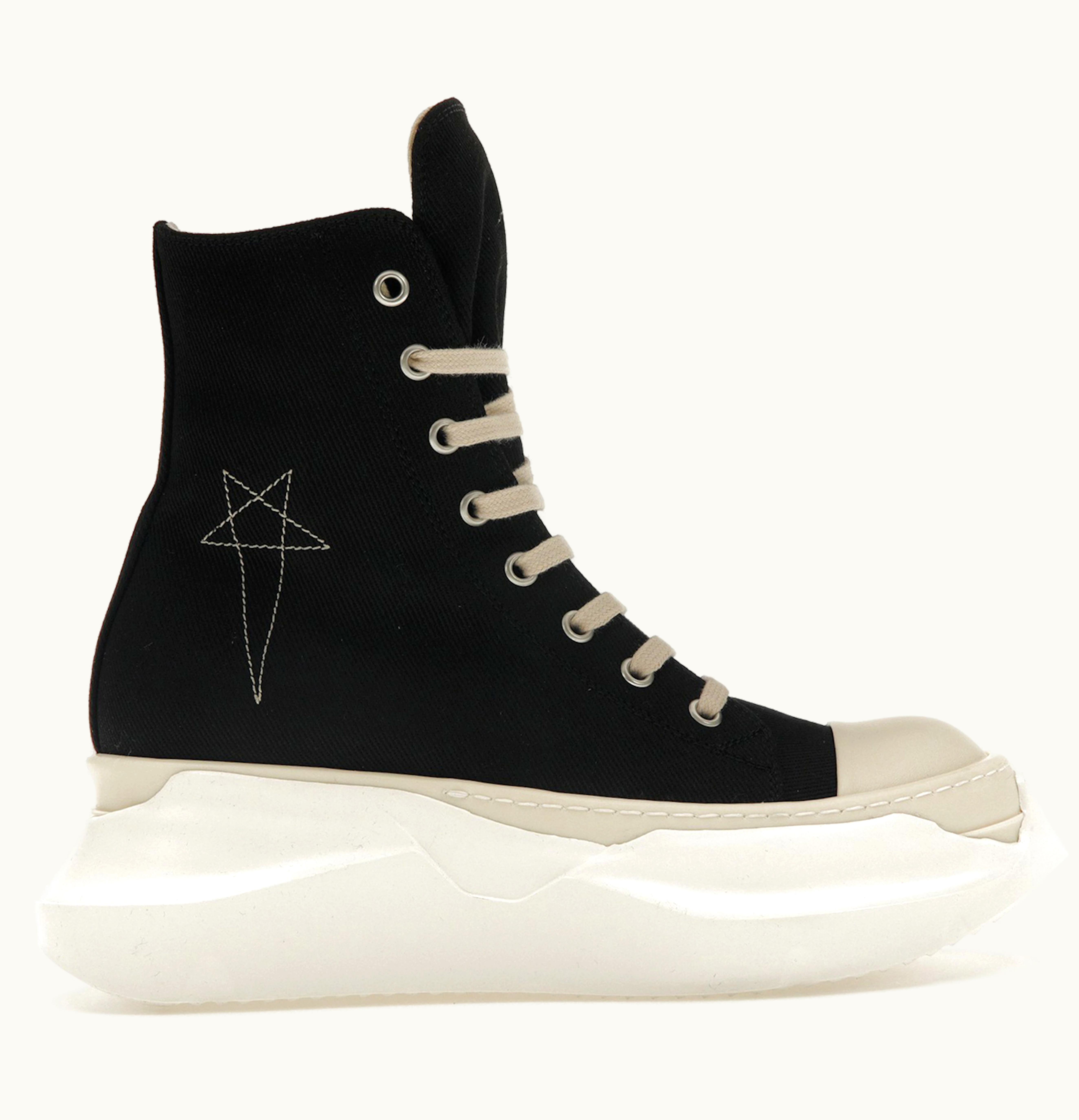 Rick Owens Rick Owens DRKSHDW Abstract High Top Black Pearl Womens